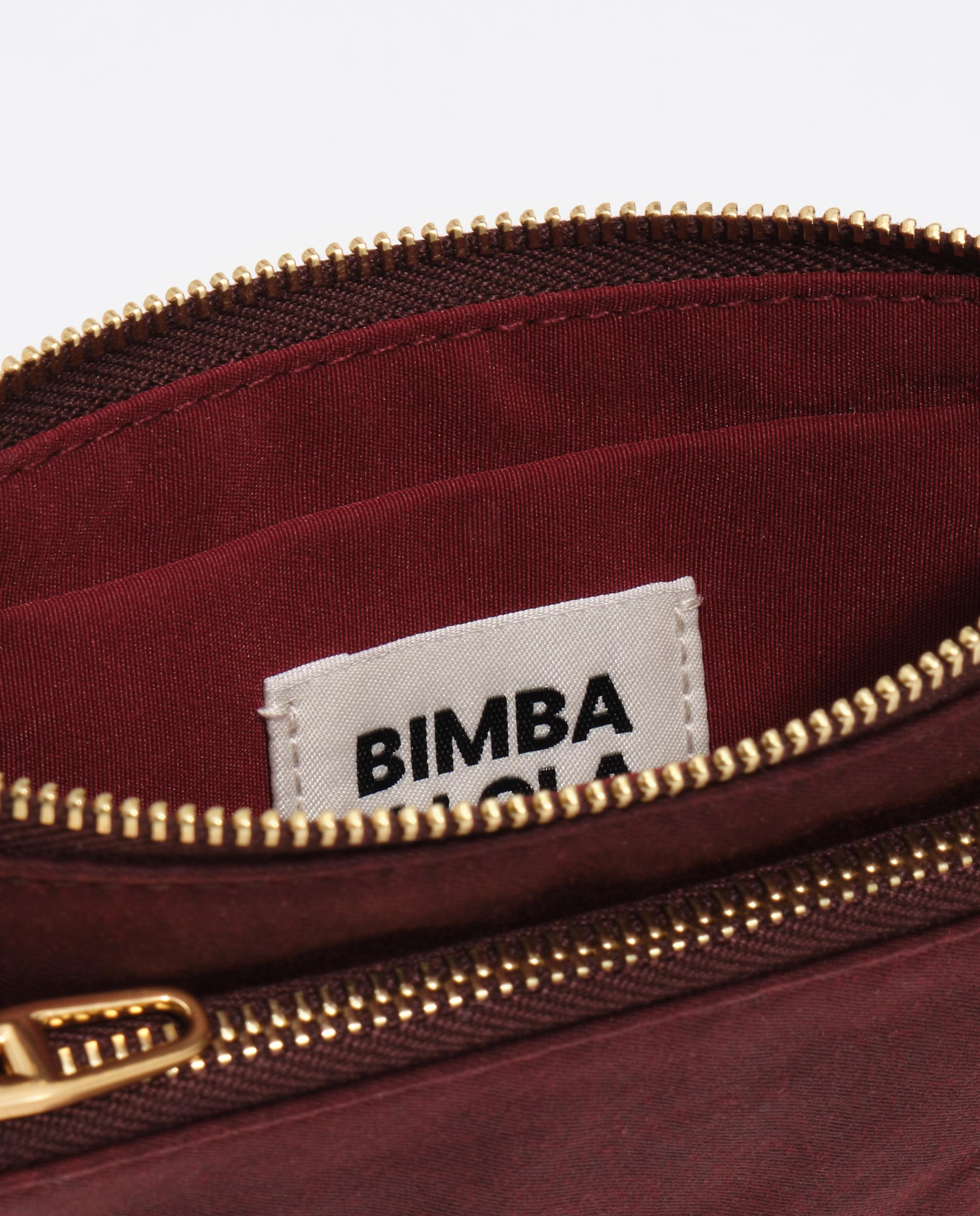 Cartera de mujer encerada con bolsillo interior - Bimba y Lola - Burdeos Burdeos-4