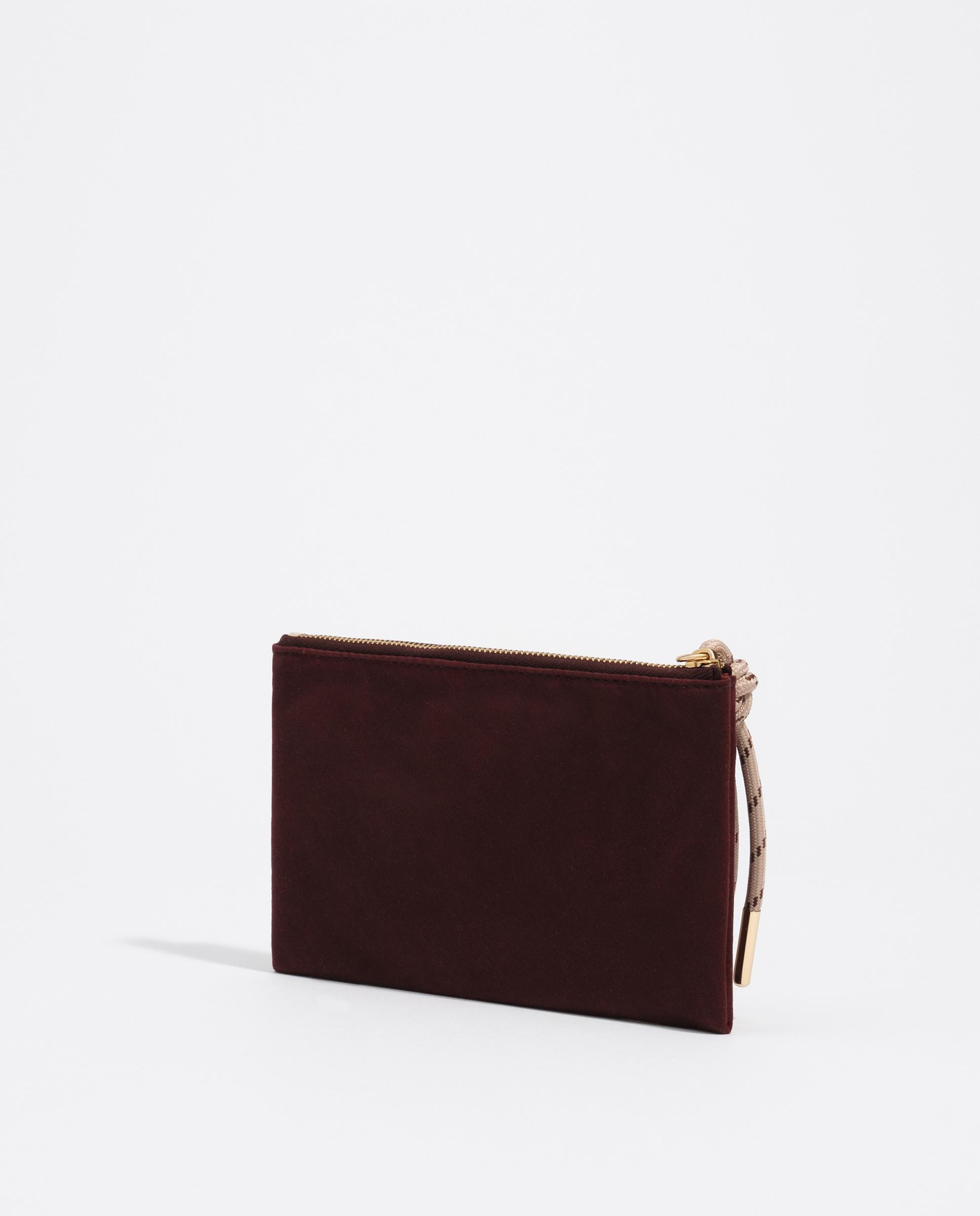 Cartera de mujer encerada con bolsillo interior - Bimba y Lola - Burdeos Burdeos-5
