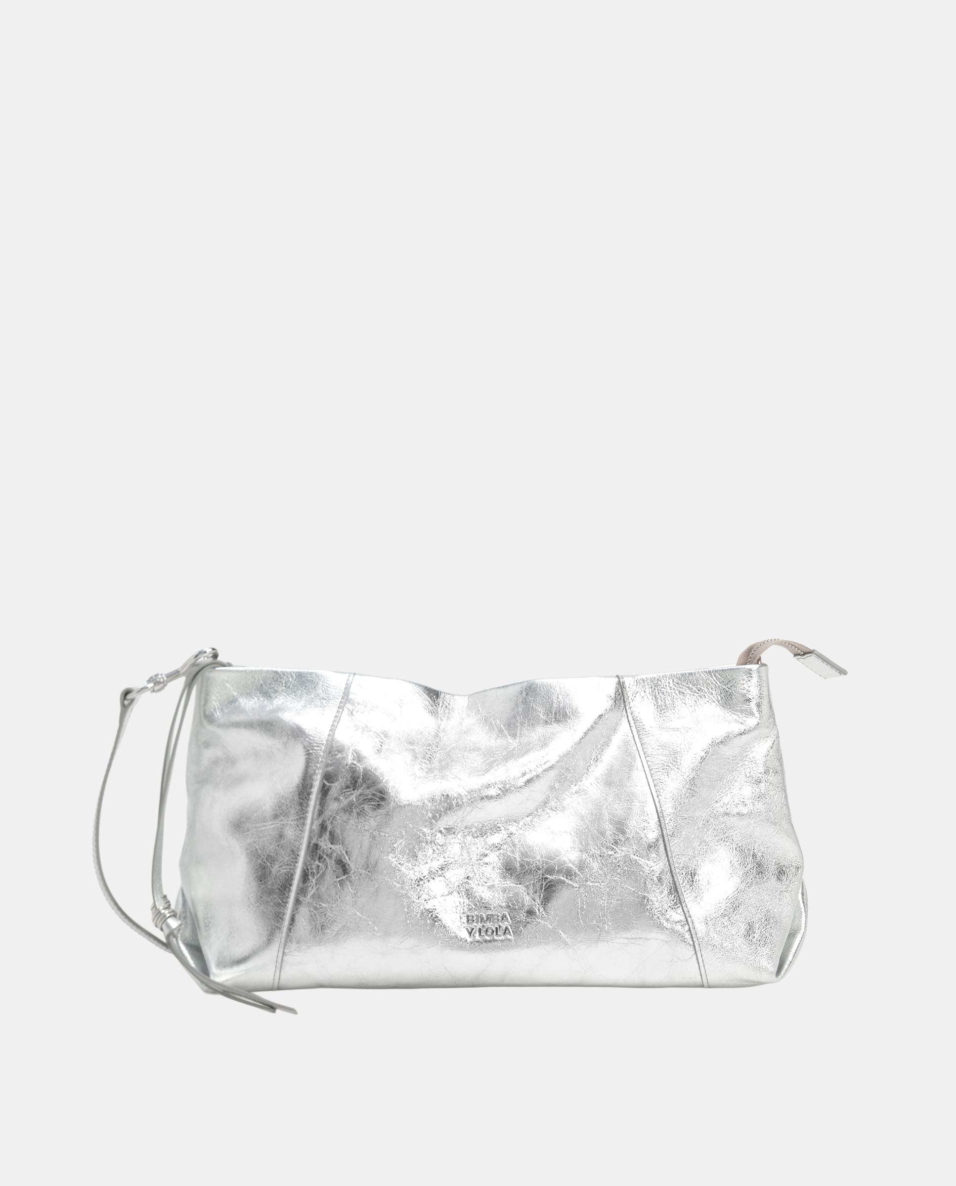 Bandolera de mujer grande piel - Bimba y Lola - Plateado Plateado-1