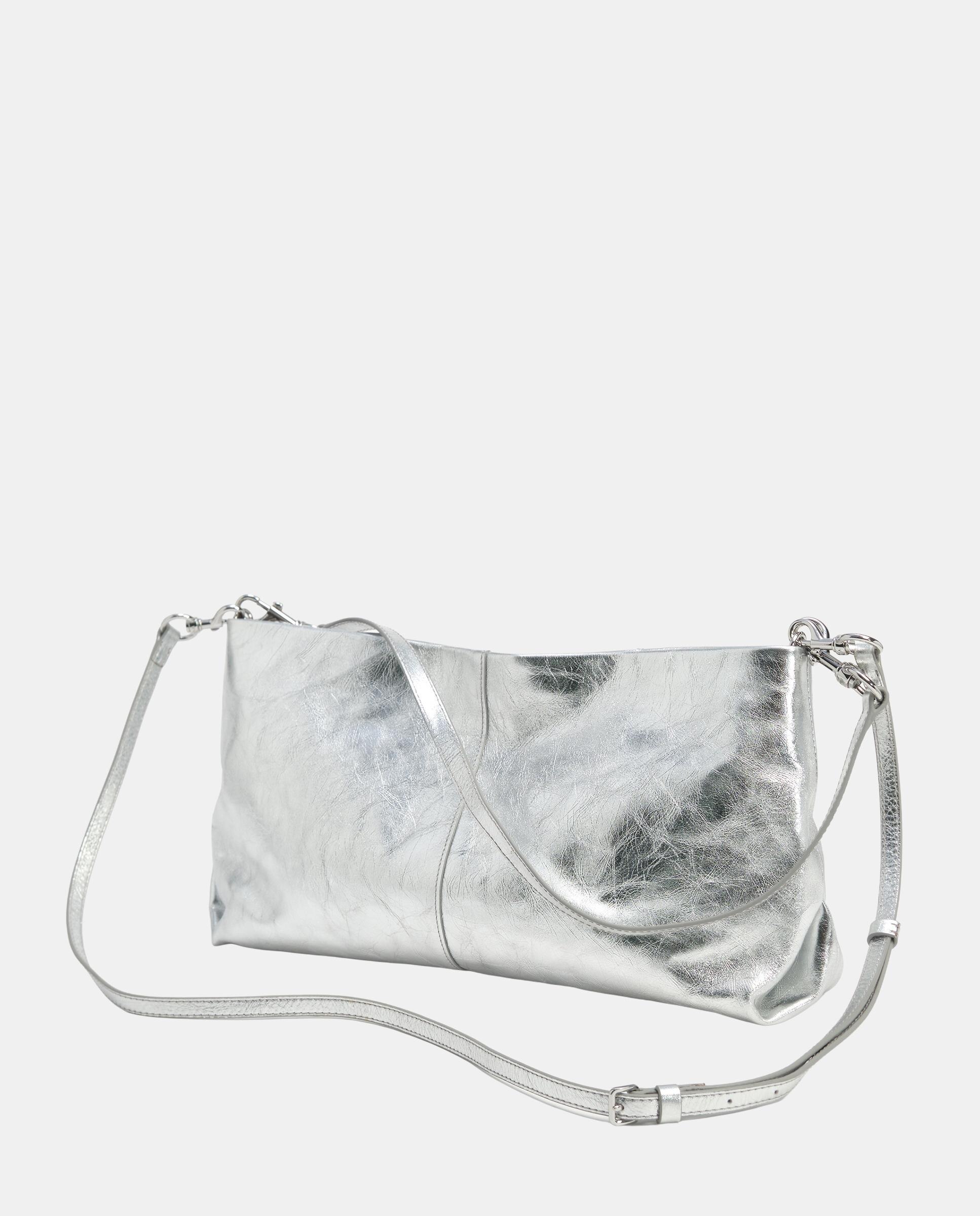 Bandolera de mujer grande piel - Bimba y Lola - Plateado Plateado-4