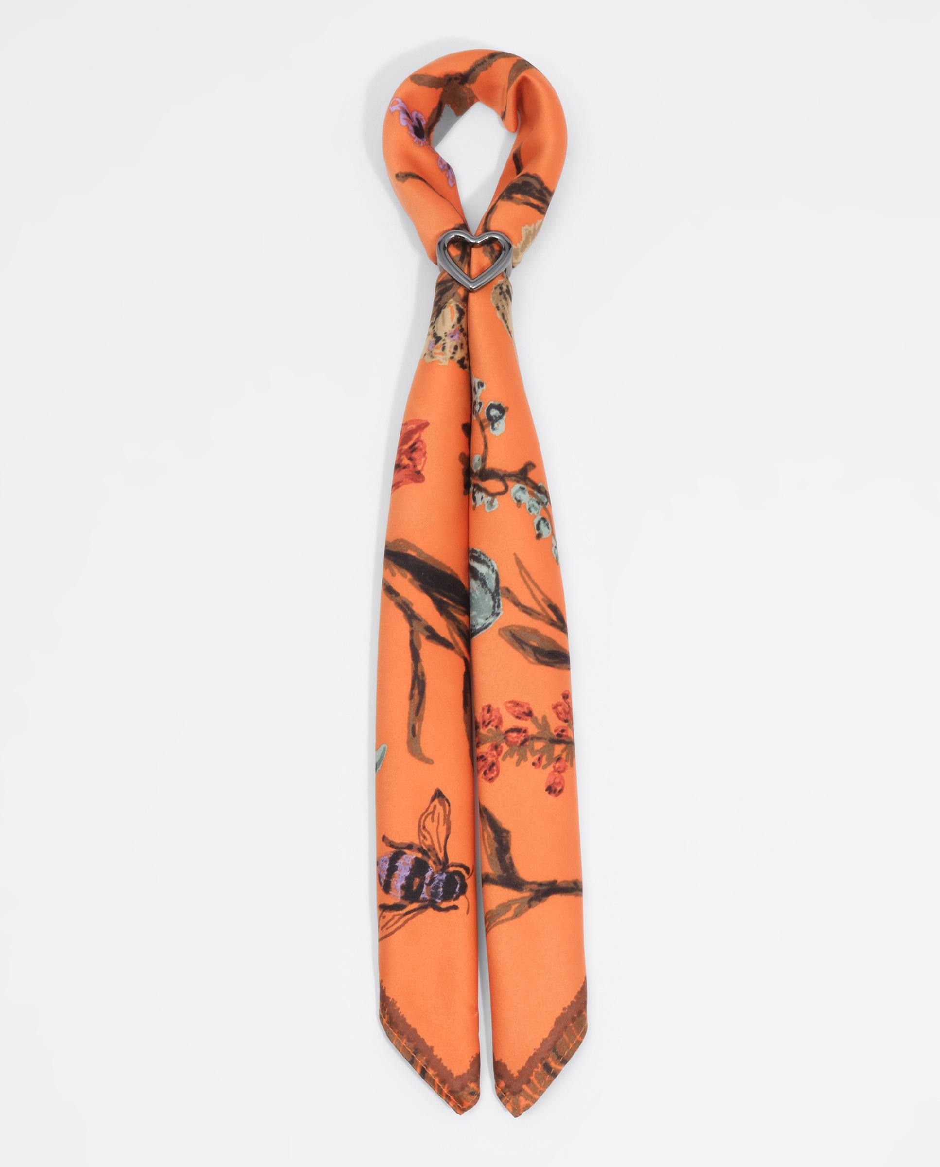 Imagen 1 de Pañuelo charm flores y abejas Naranja