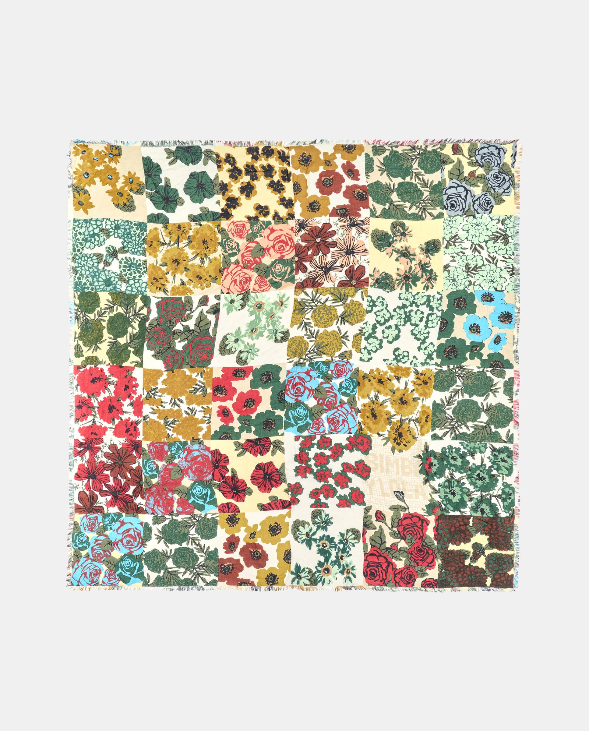 Chal patchwork flores - Bimba y Lola - Verde Verde-1