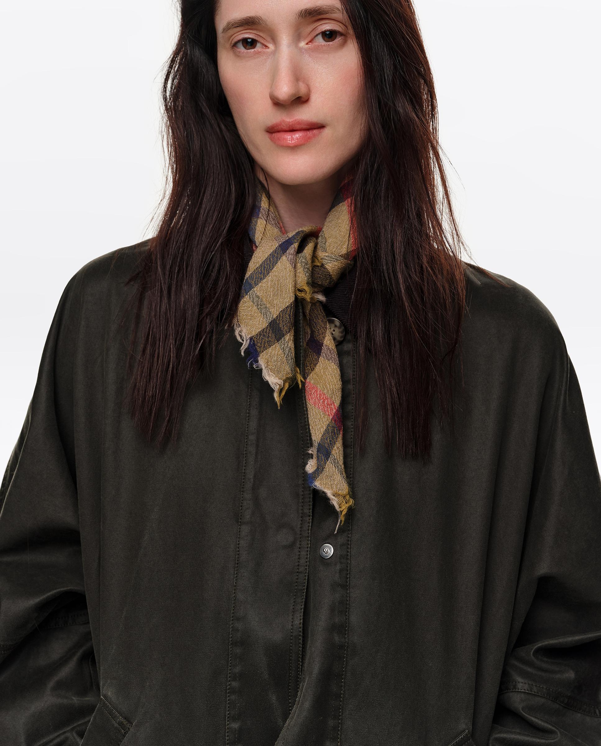 Gabardina de mujer encerada midi - Bimba y Lola - Kaki Kaki-2