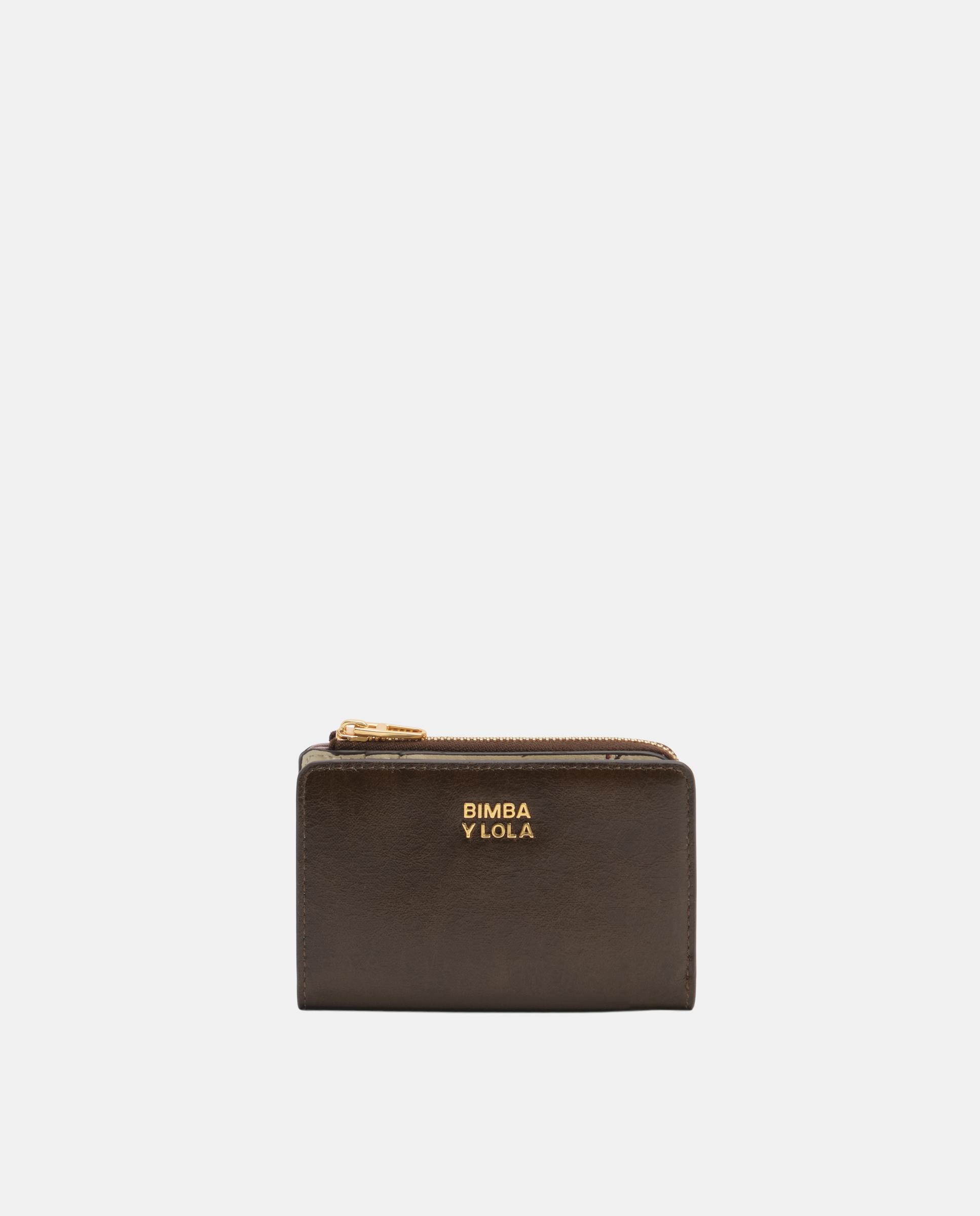 Cartera de mujer compacta piel - Bimba y Lola - Verde Oliva Verde Oliva-1