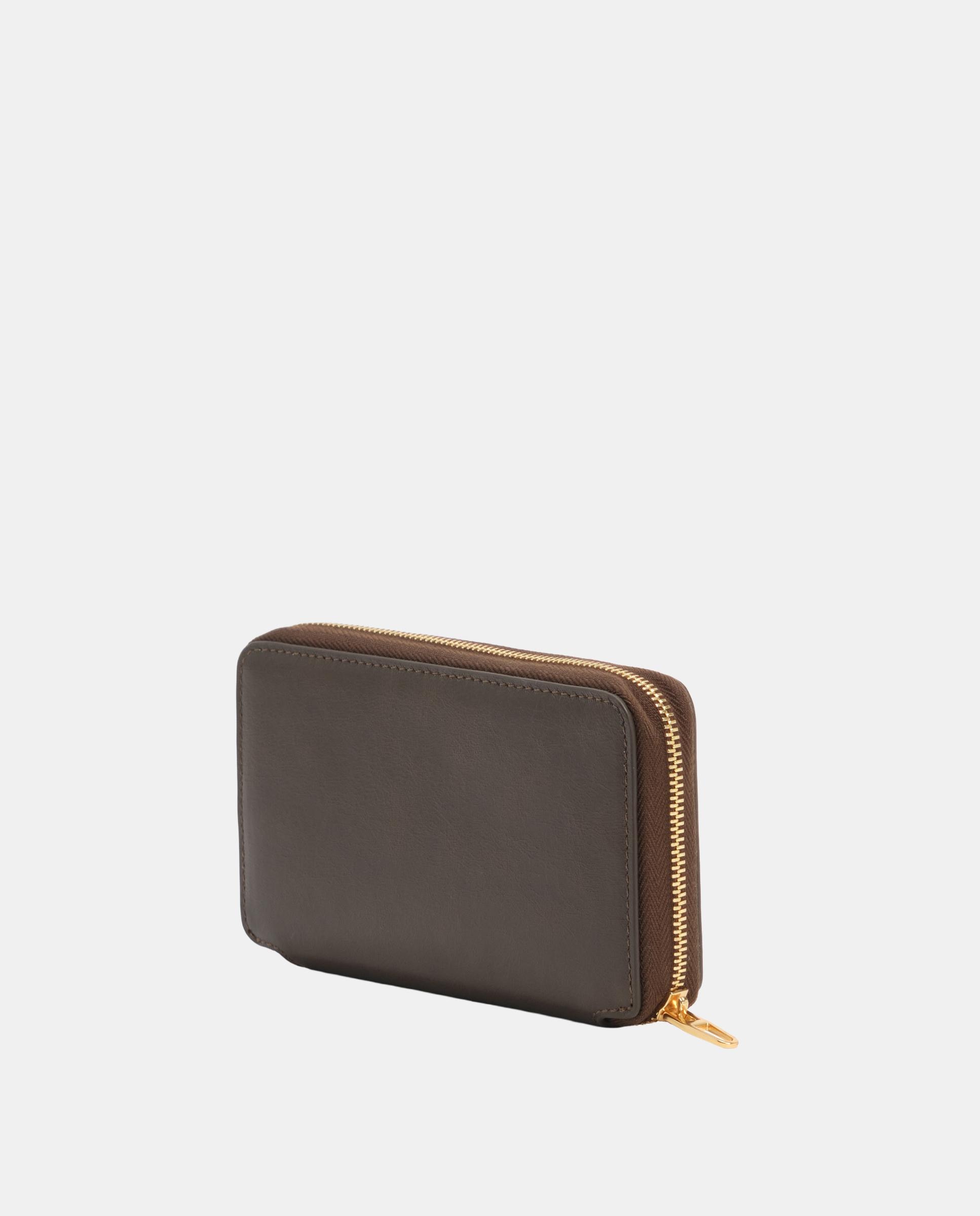 Billetera cremallera mediana piel - Bimba y Lola - Verde Oliva Verde Oliva-6