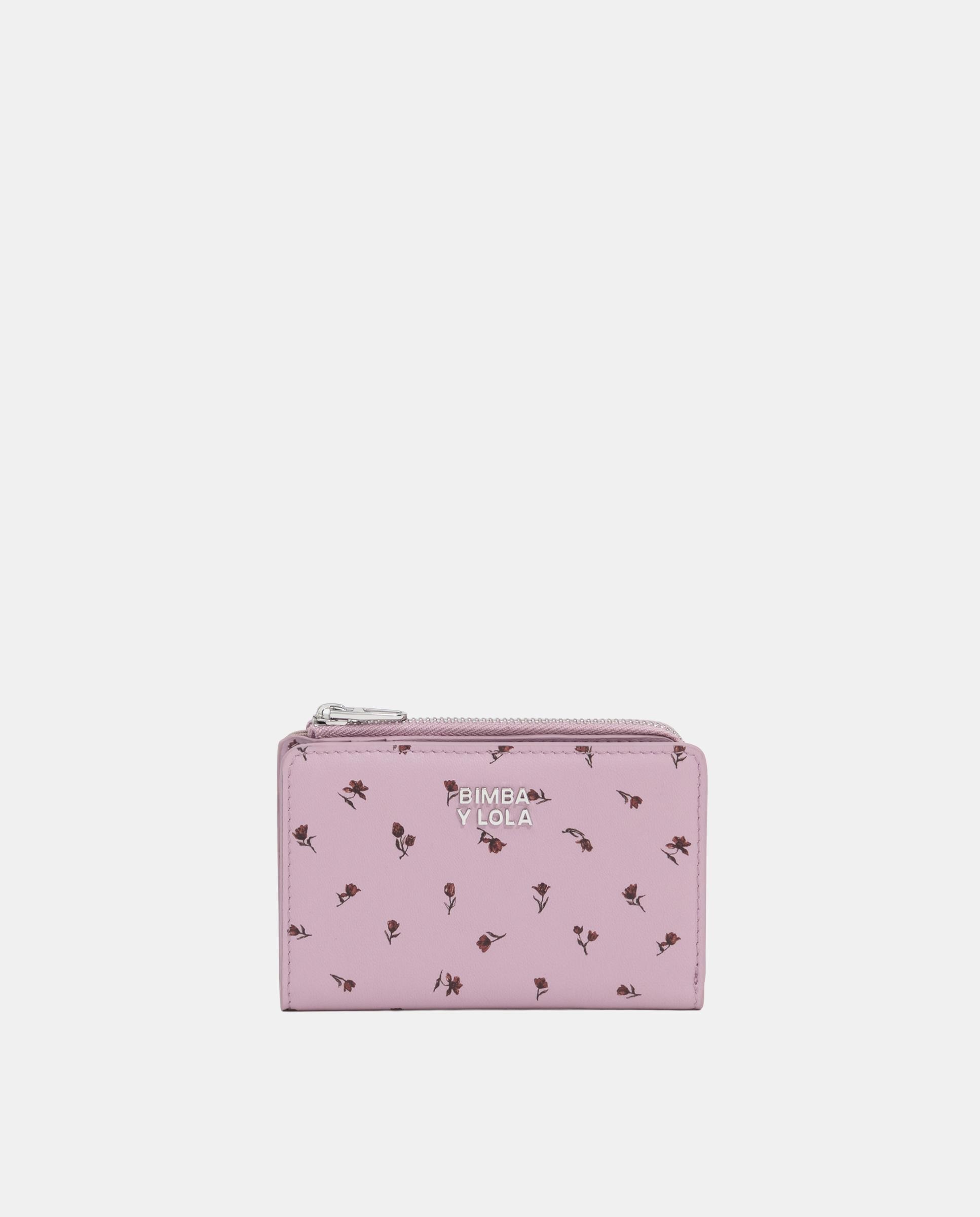 Cartera de mujer compacta piel tulip mini - Bimba y Lola - Malva Malva-1