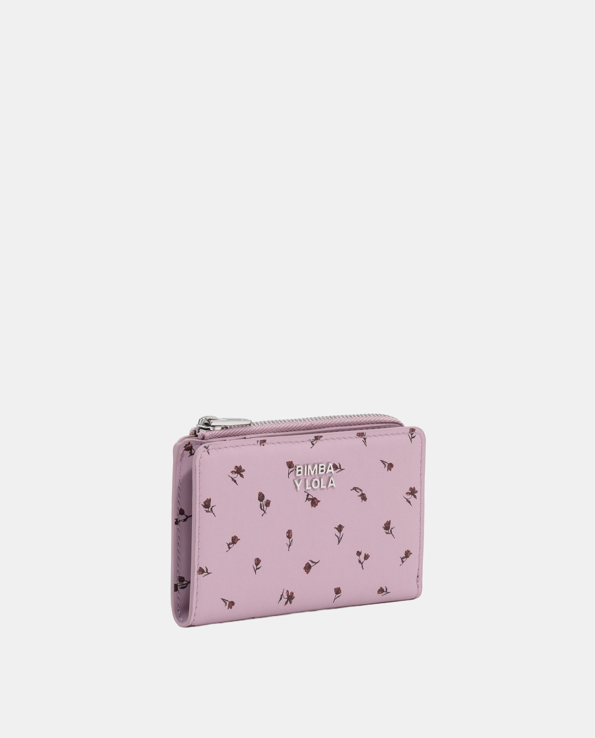 Cartera de mujer compacta piel tulip mini - Bimba y Lola - Malva Malva-3