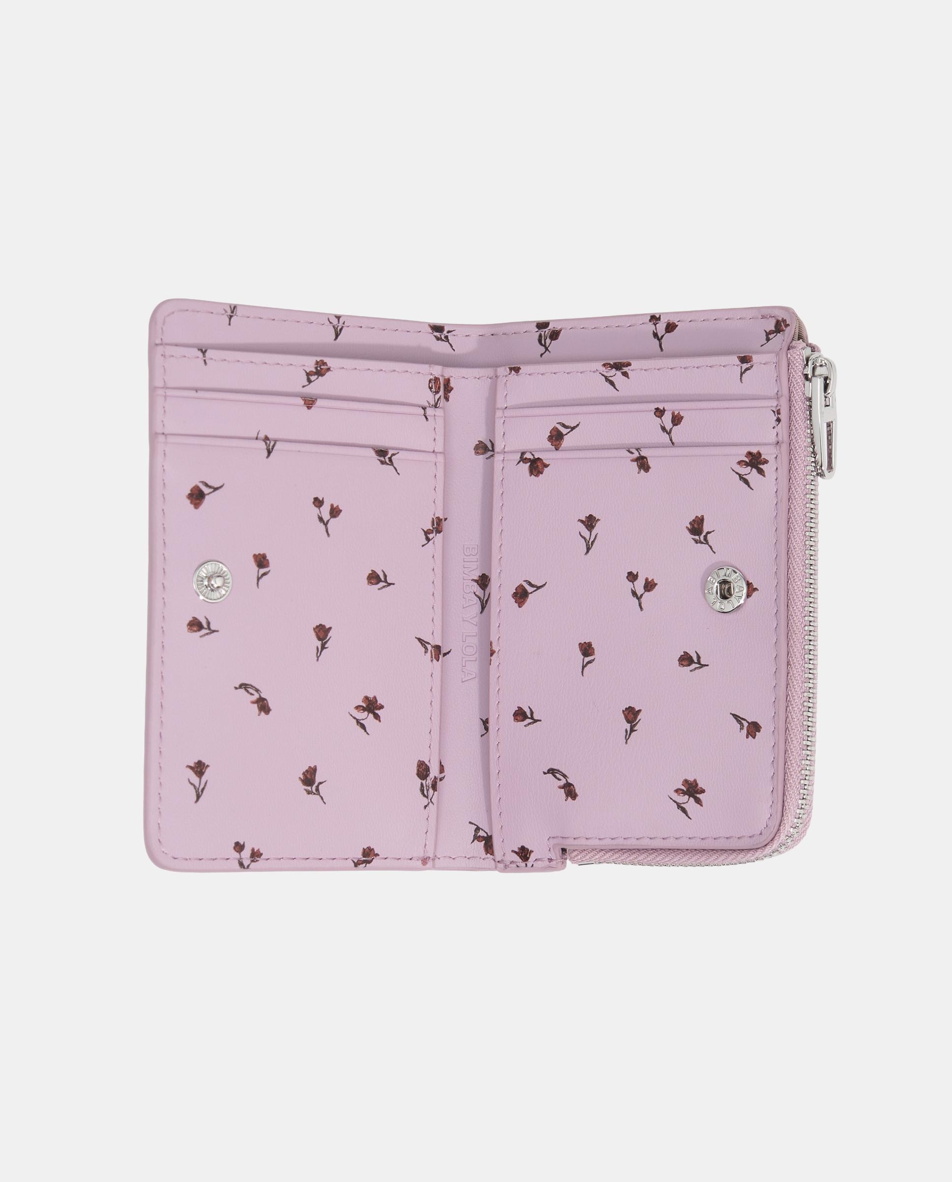 Cartera de mujer compacta piel tulip mini - Bimba y Lola - Malva Malva-4