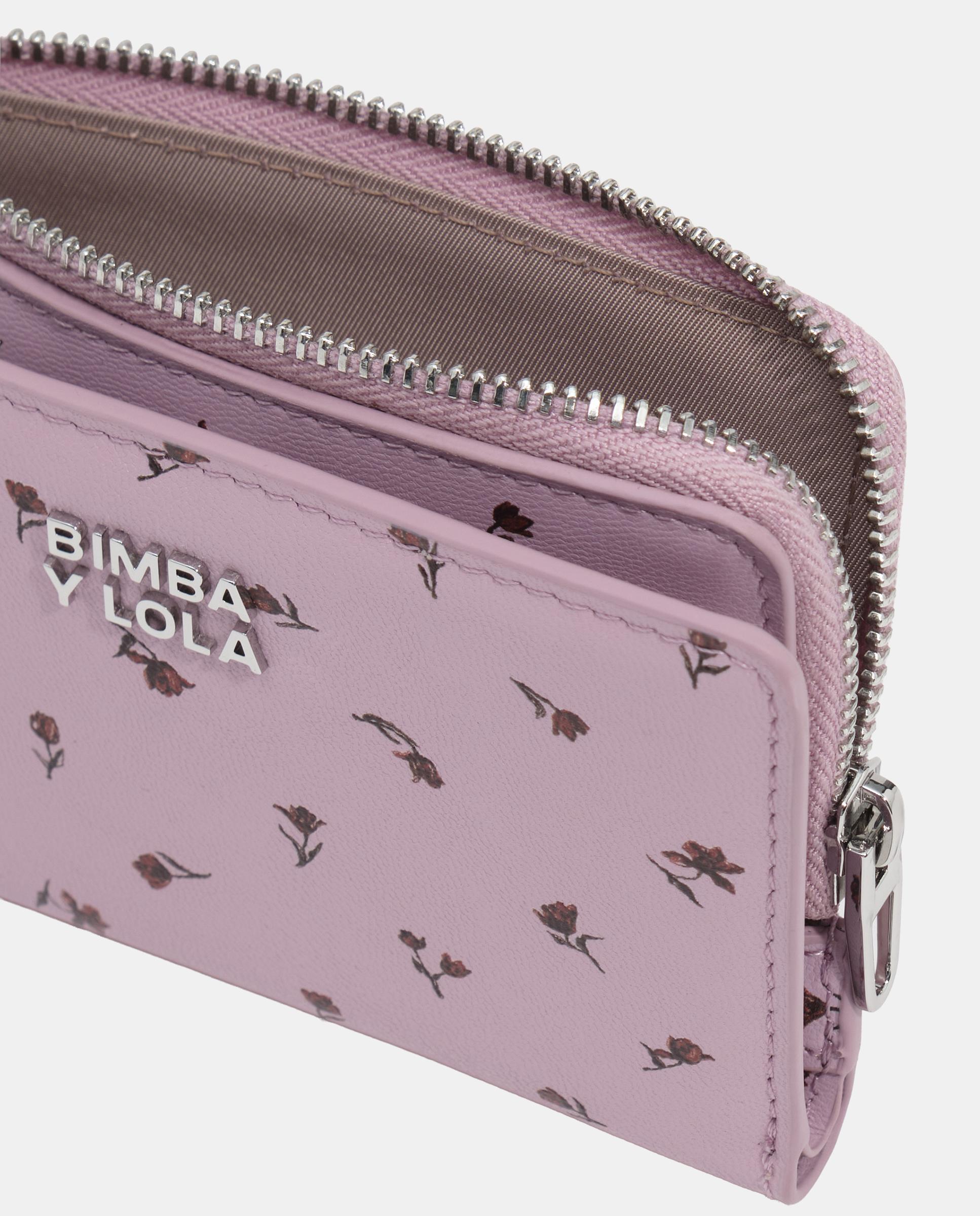 Cartera de mujer compacta piel tulip mini - Bimba y Lola - Malva Malva-5
