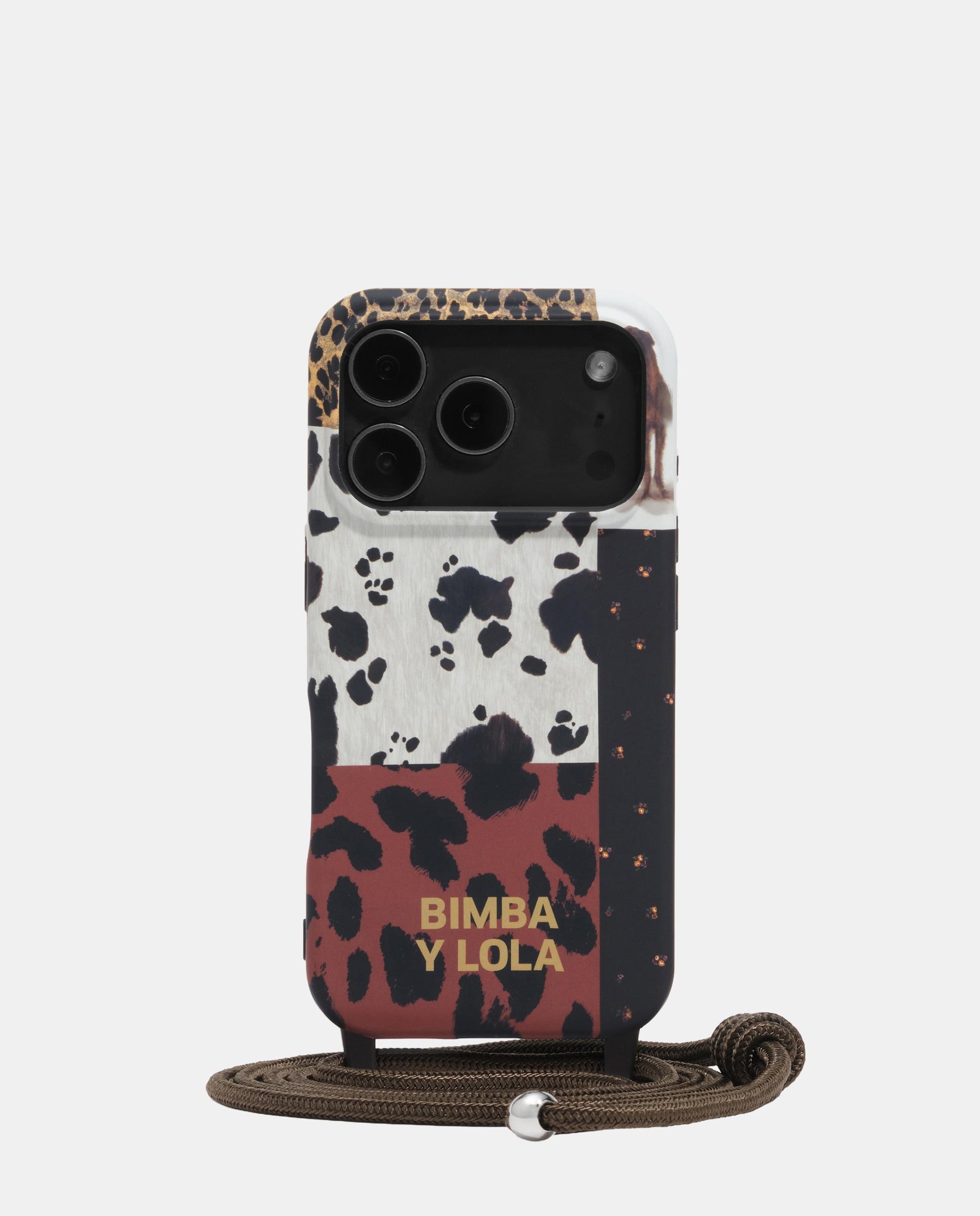 Funda rígida iphone 17 pro max patchwork pony - Bimba y Lola - Marrón Marrón-1