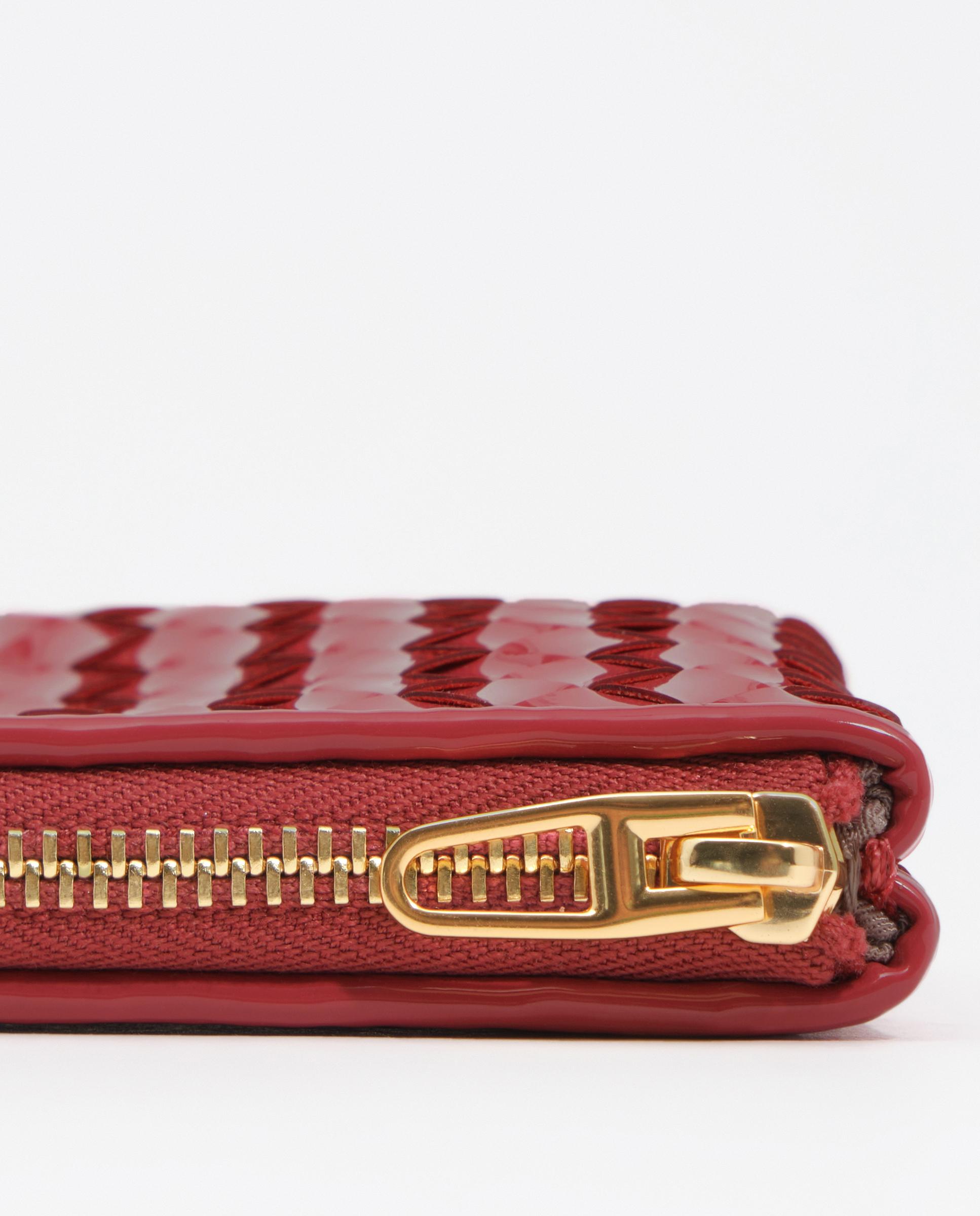 Monedero de mujer de mujer cremallera trenzado - Bimba y Lola - Rojo Rojo-2