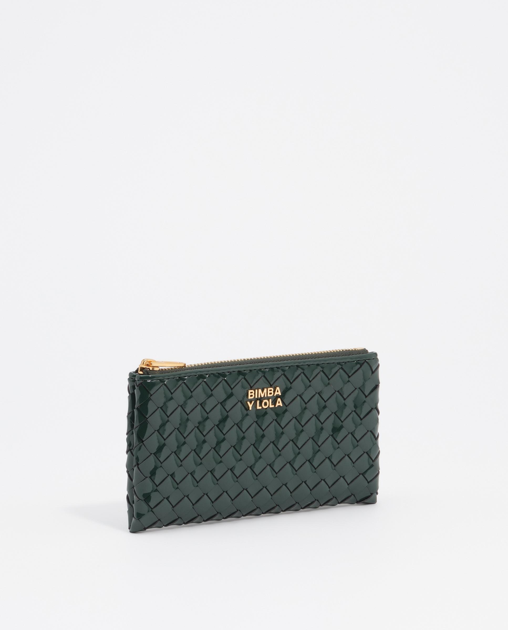 Monedero de mujer trenzado cremallera - Bimba y Lola - Verde Verde-3