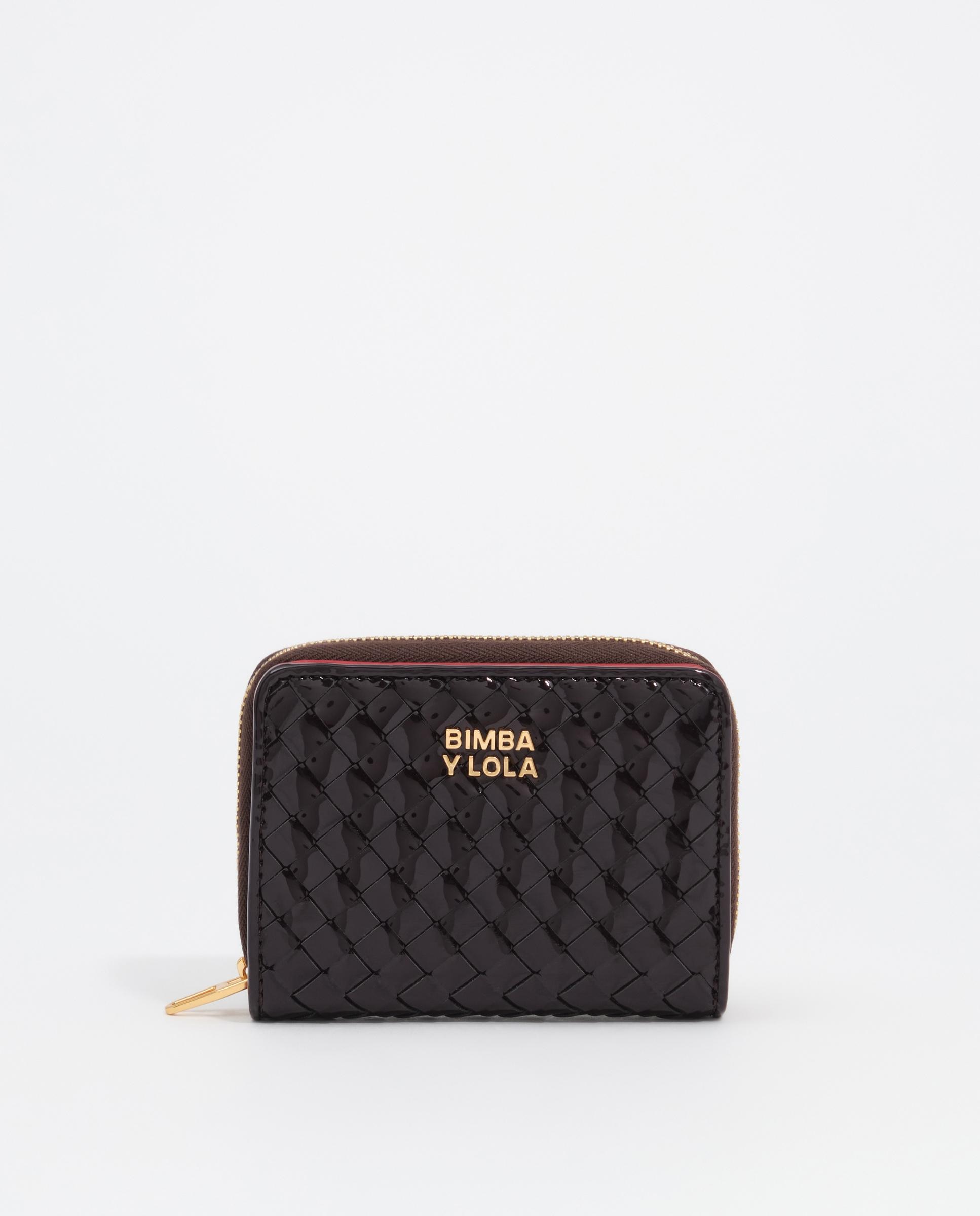 Cartera de mujer solapa trenzada - Bimba y Lola - Berenjena Berenjena-1