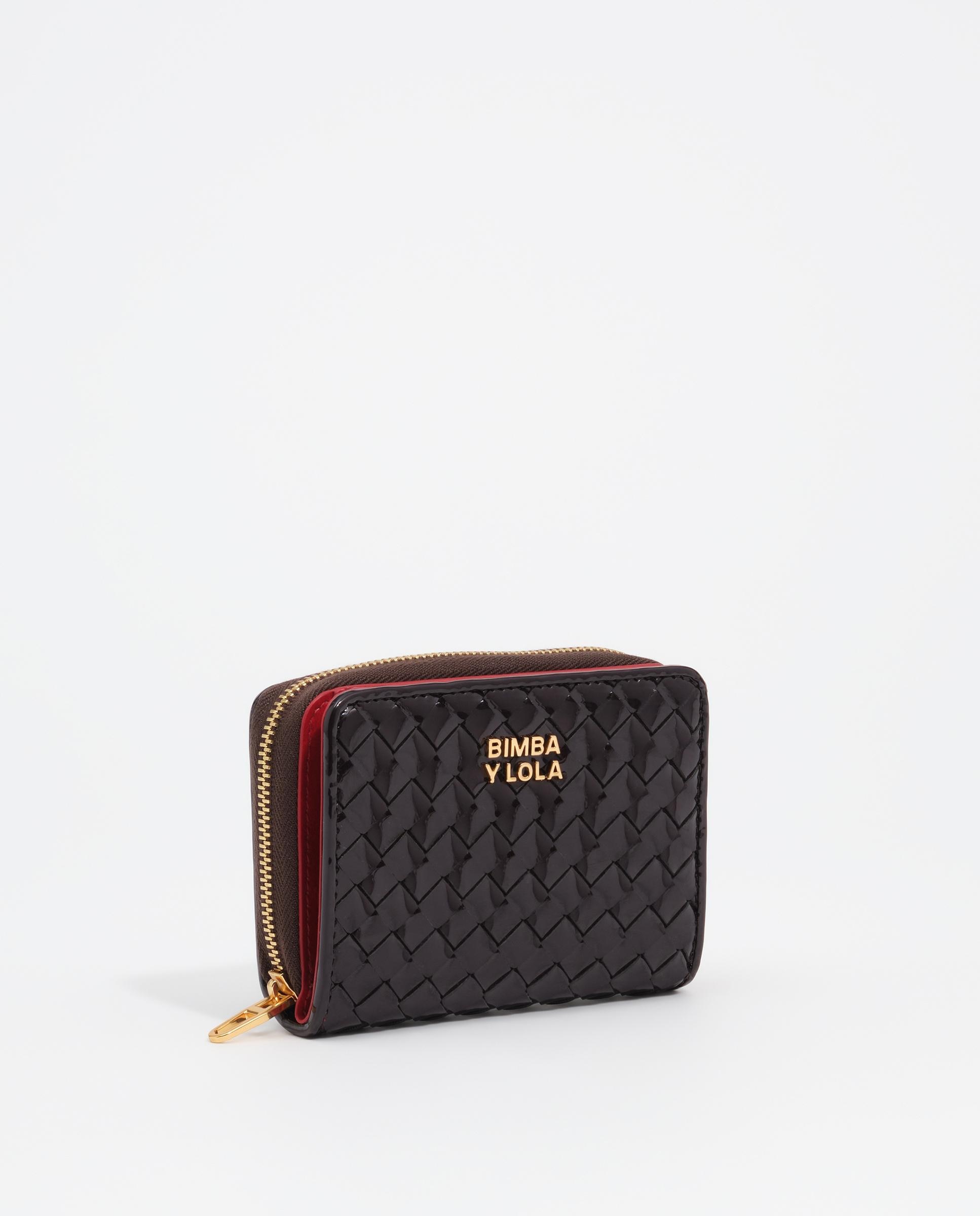 Cartera de mujer solapa trenzada - Bimba y Lola - Berenjena Berenjena-3
