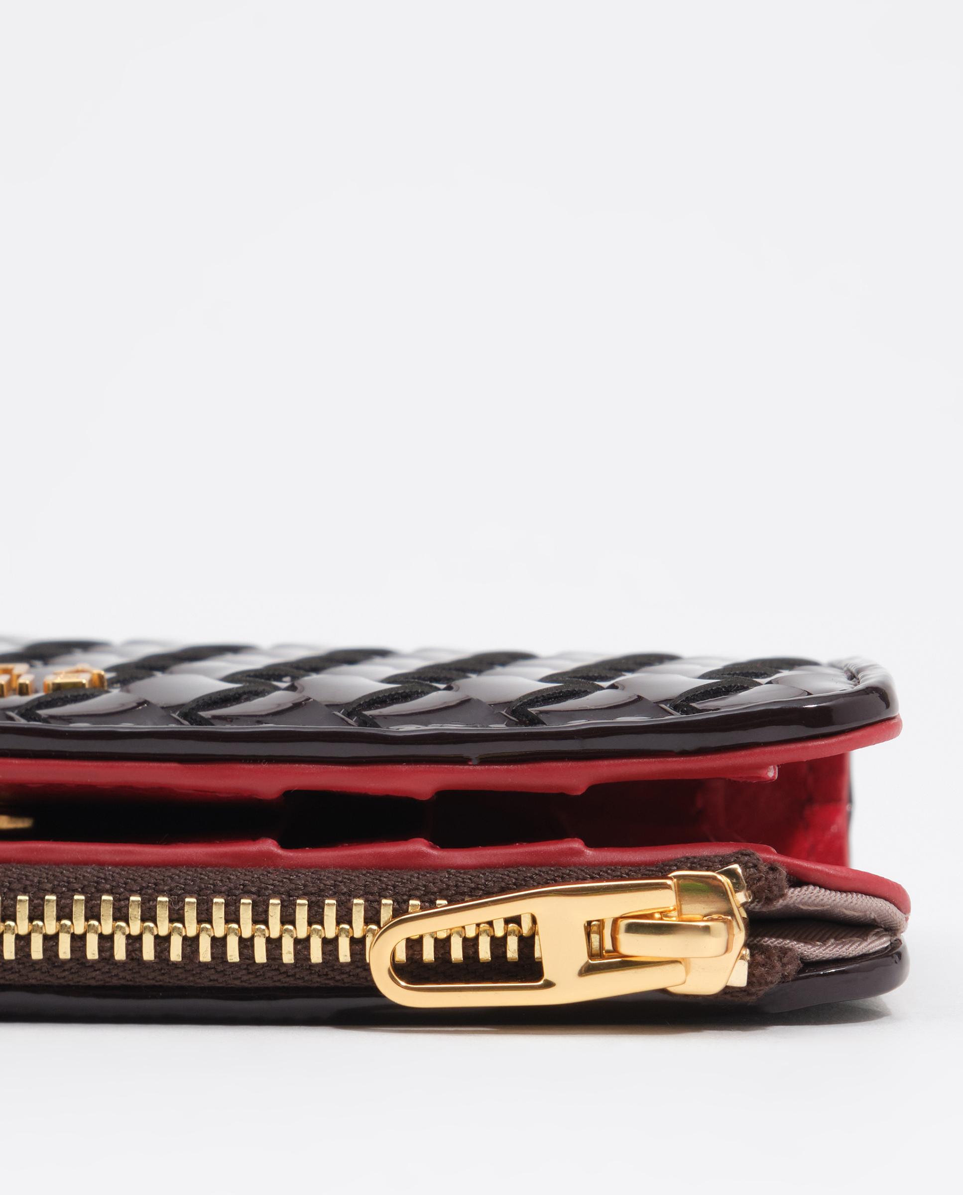 Cartera de mujer compacta trenzada - Bimba y Lola - Berenjena Berenjena-2