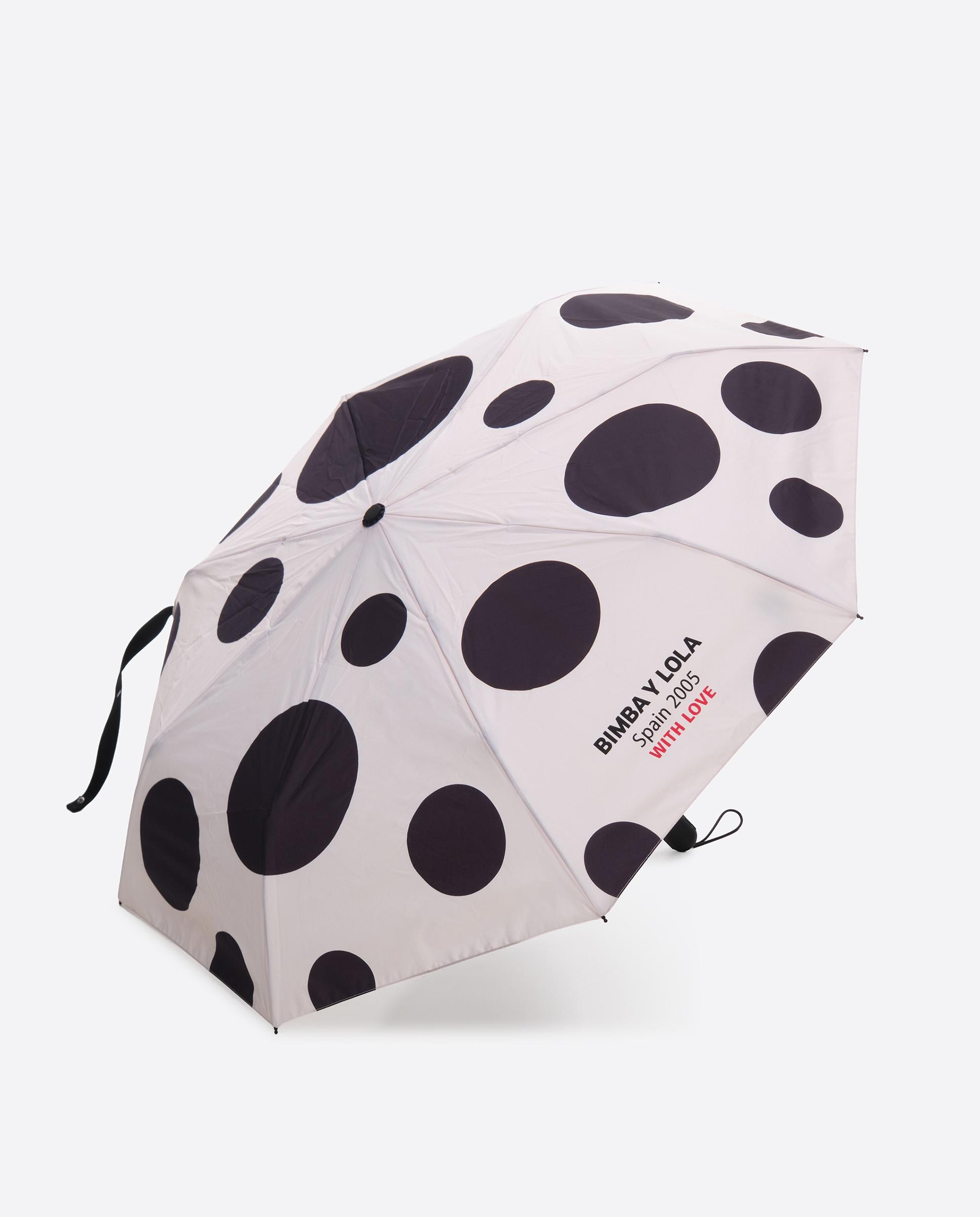 Paraguas estampado lunares - Bimba y Lola - Marfil Marfil-4