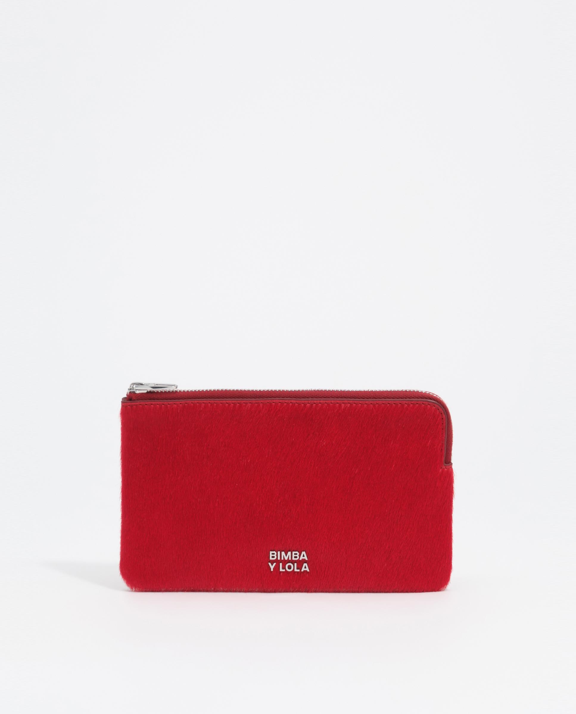 Monedero de mujer grande pelo - Bimba y Lola - Rojo Rojo-1