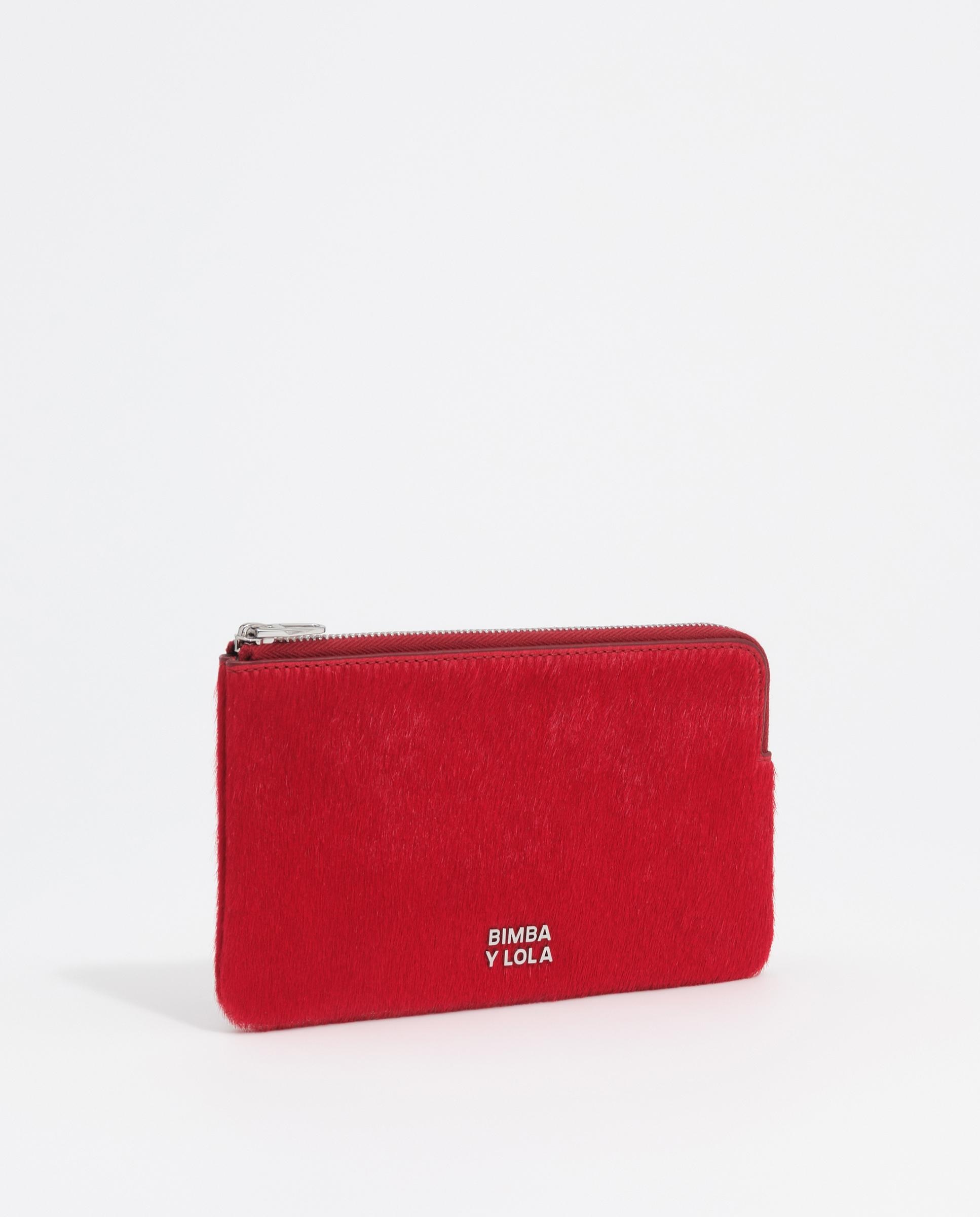 Monedero de mujer grande pelo - Bimba y Lola - Rojo Rojo-3