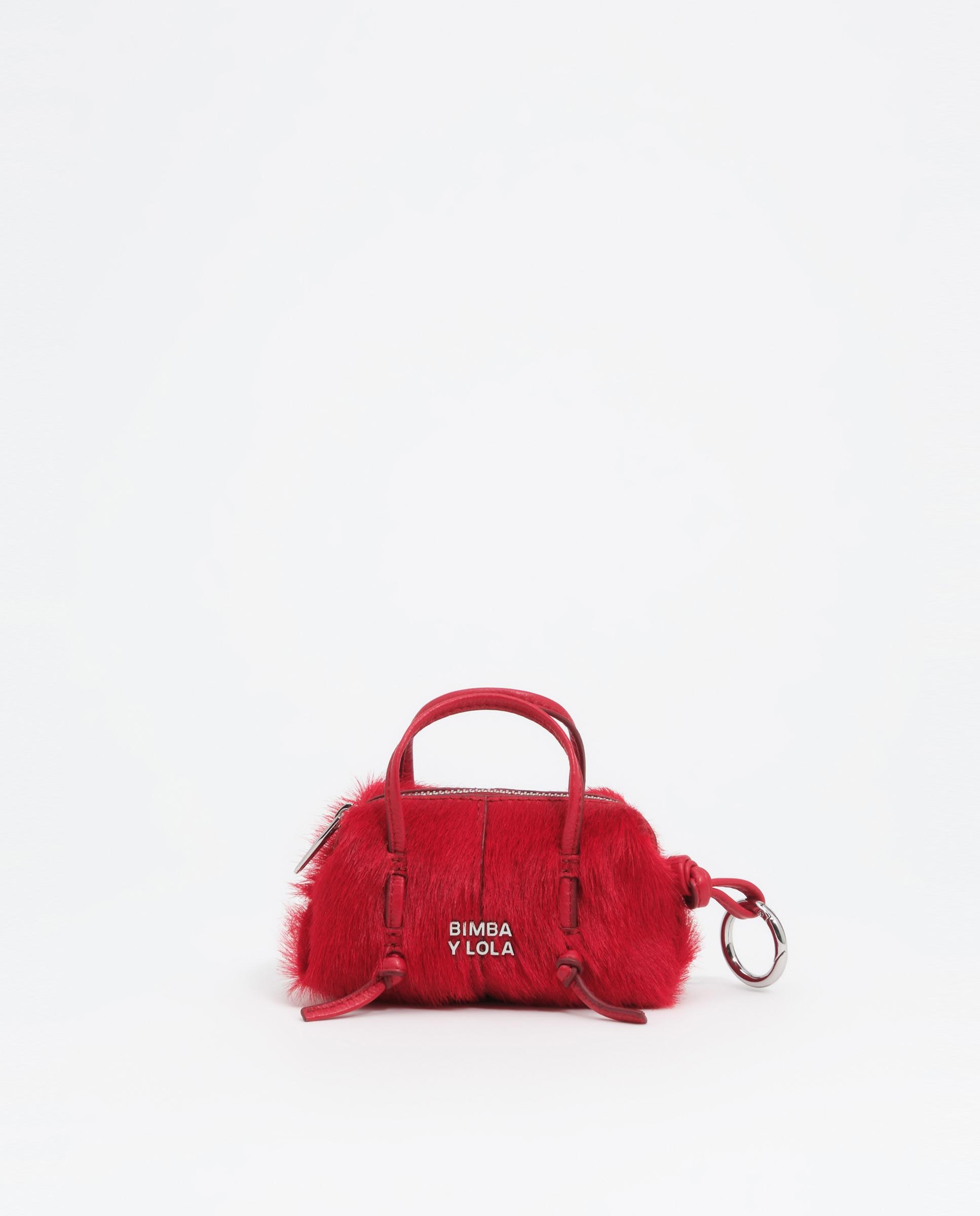 Bolso de mano de mujer lolita micro pelo - Bimba y Lola - Rojo Rojo-1