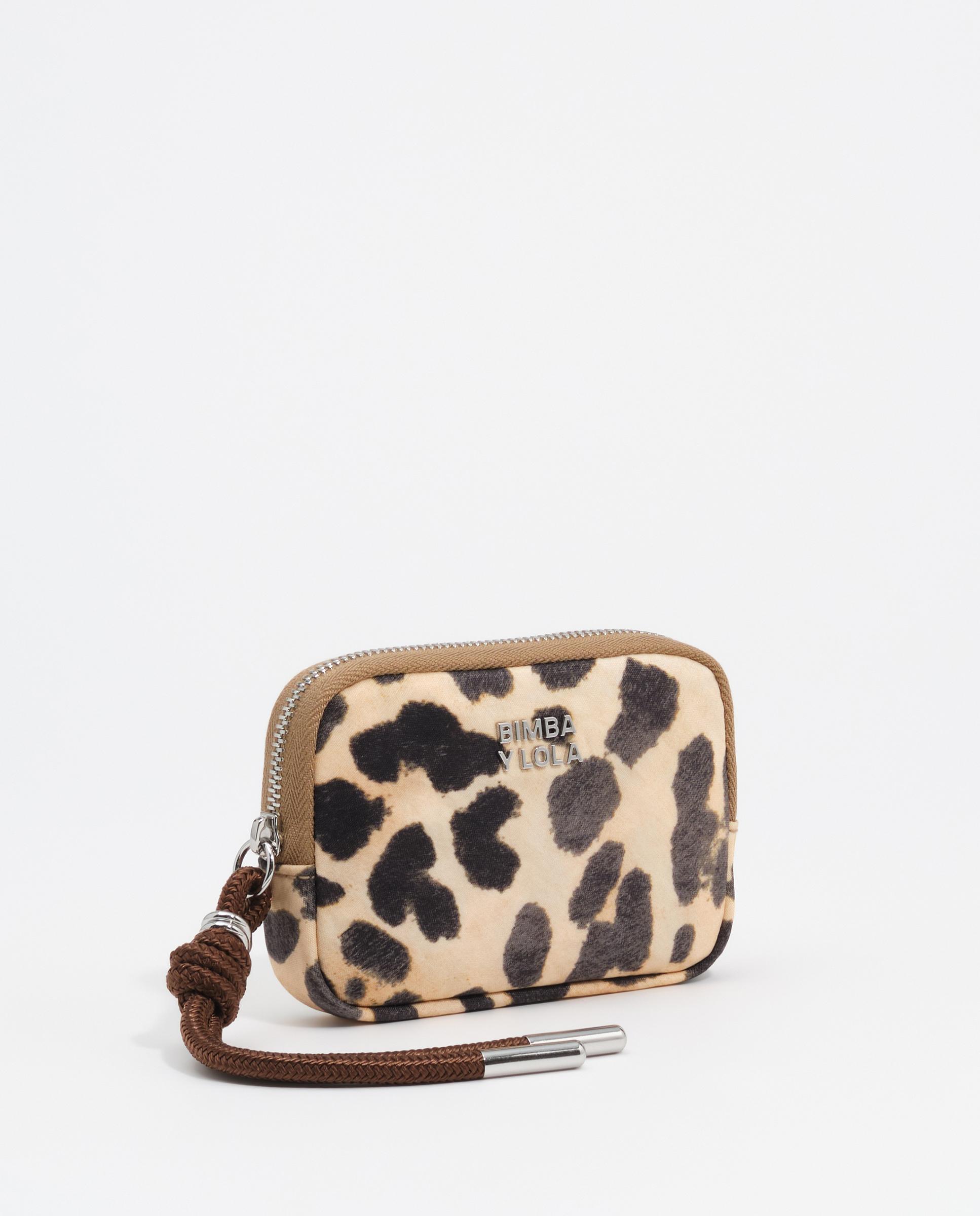 Monedero de mujer nylon leopard - Bimba y Lola - Natural Natural-3