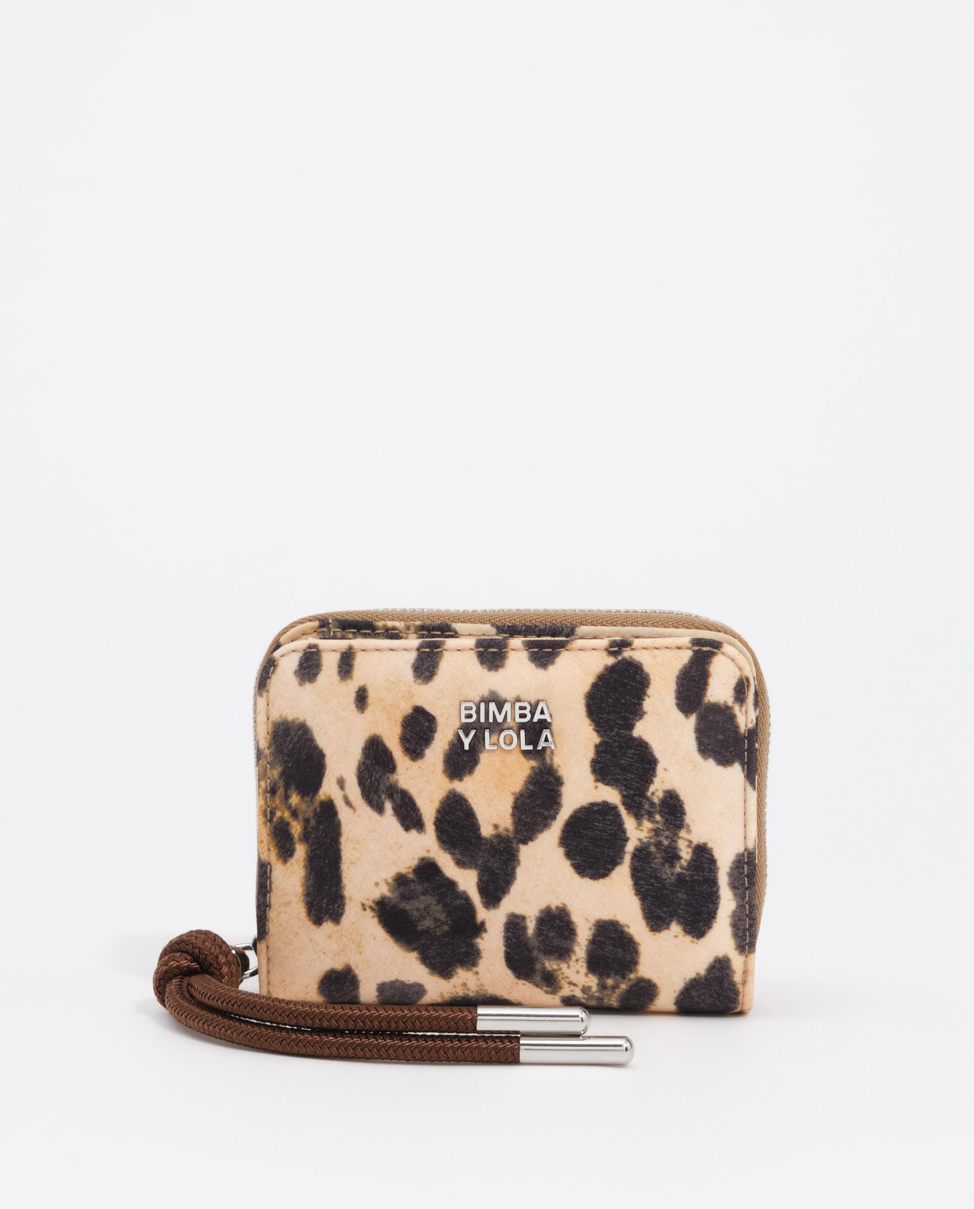 Cartera de mujer solapa leopard - Bimba y Lola - Natural Natural-1