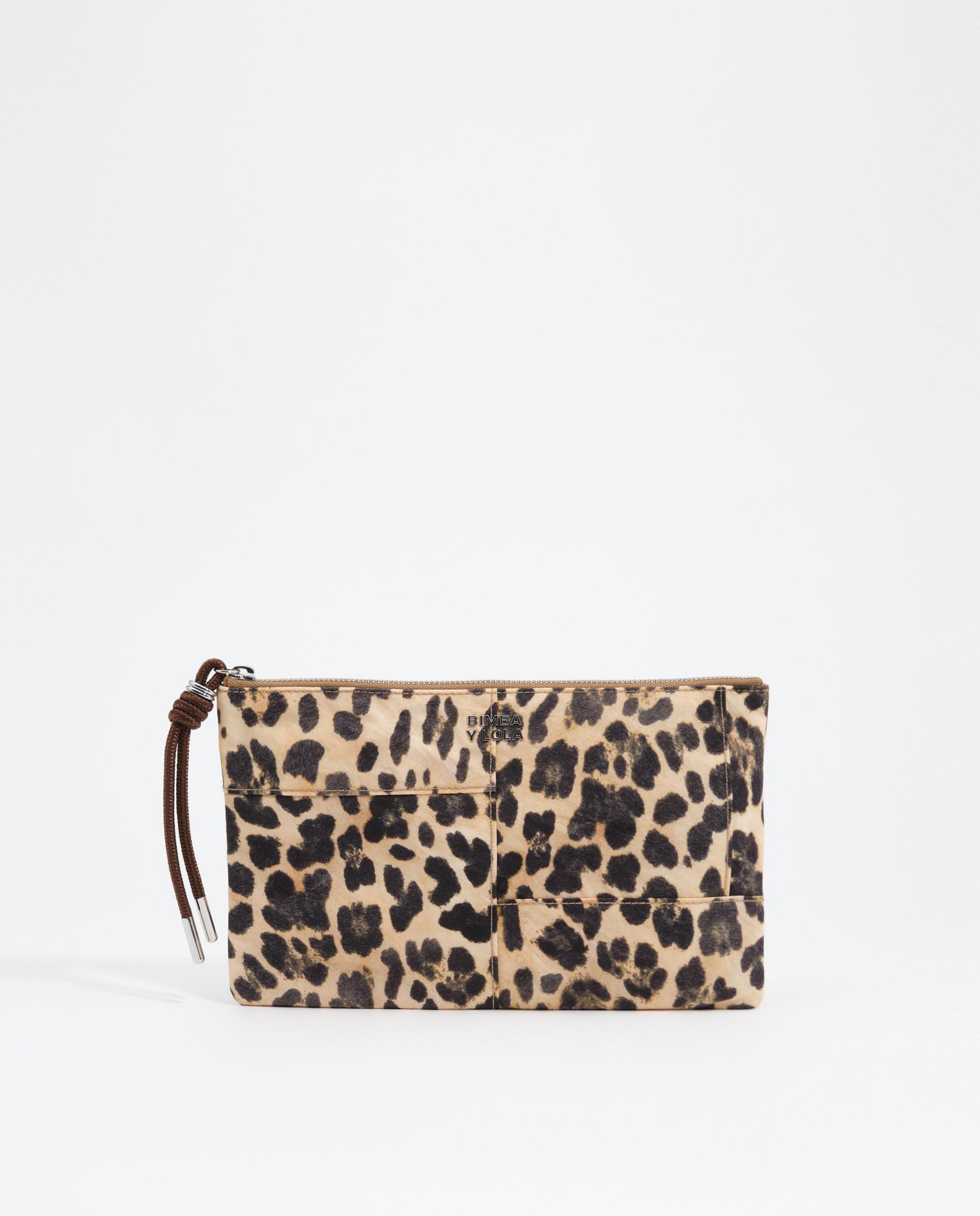 Neceser sobre mediano nylon leopard - Bimba y Lola - Natural Natural-1