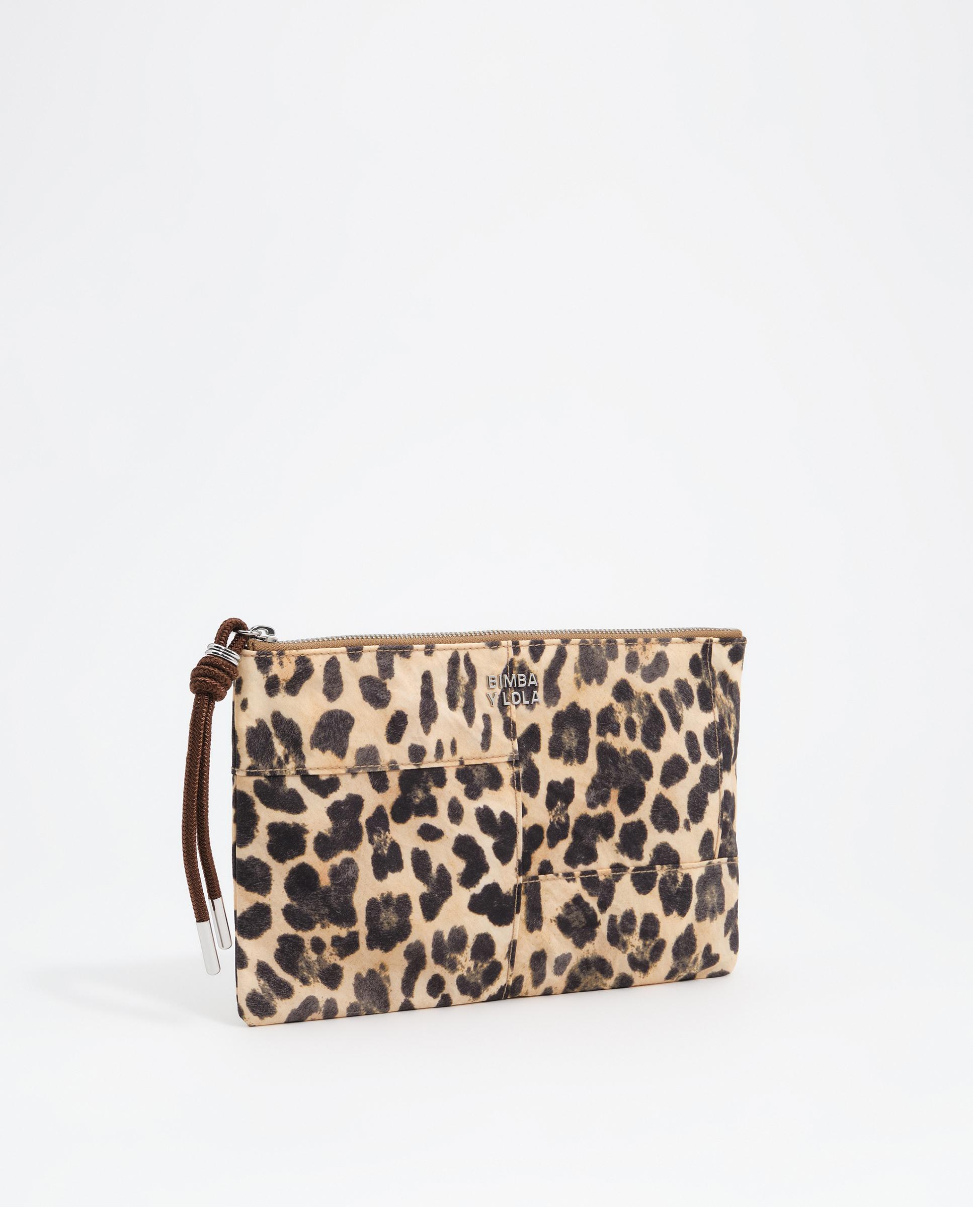 Neceser sobre mediano nylon leopard - Bimba y Lola - Natural Natural-3