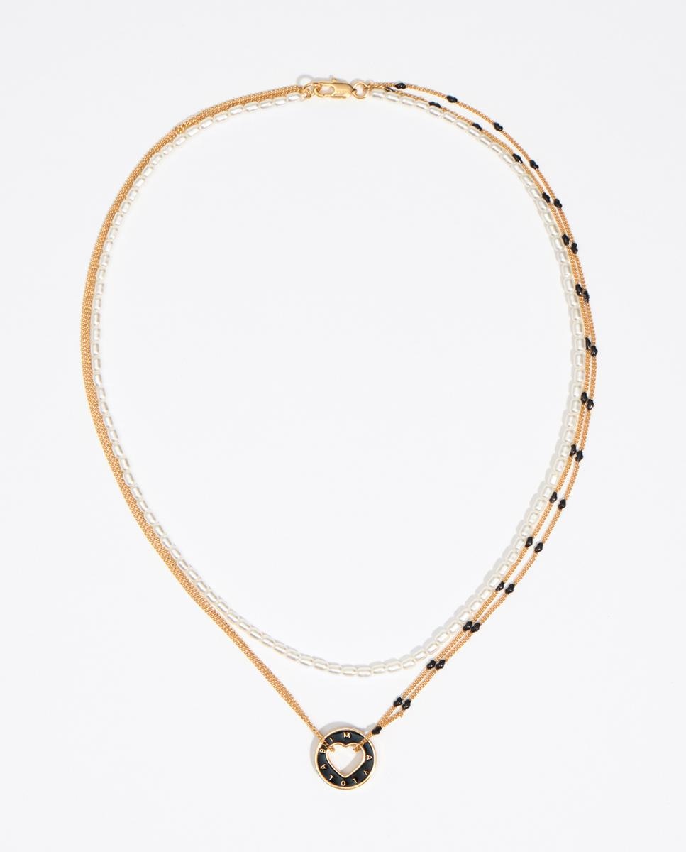 Collar multicadenas logo - Bimba y Lola - Oro Oro-1