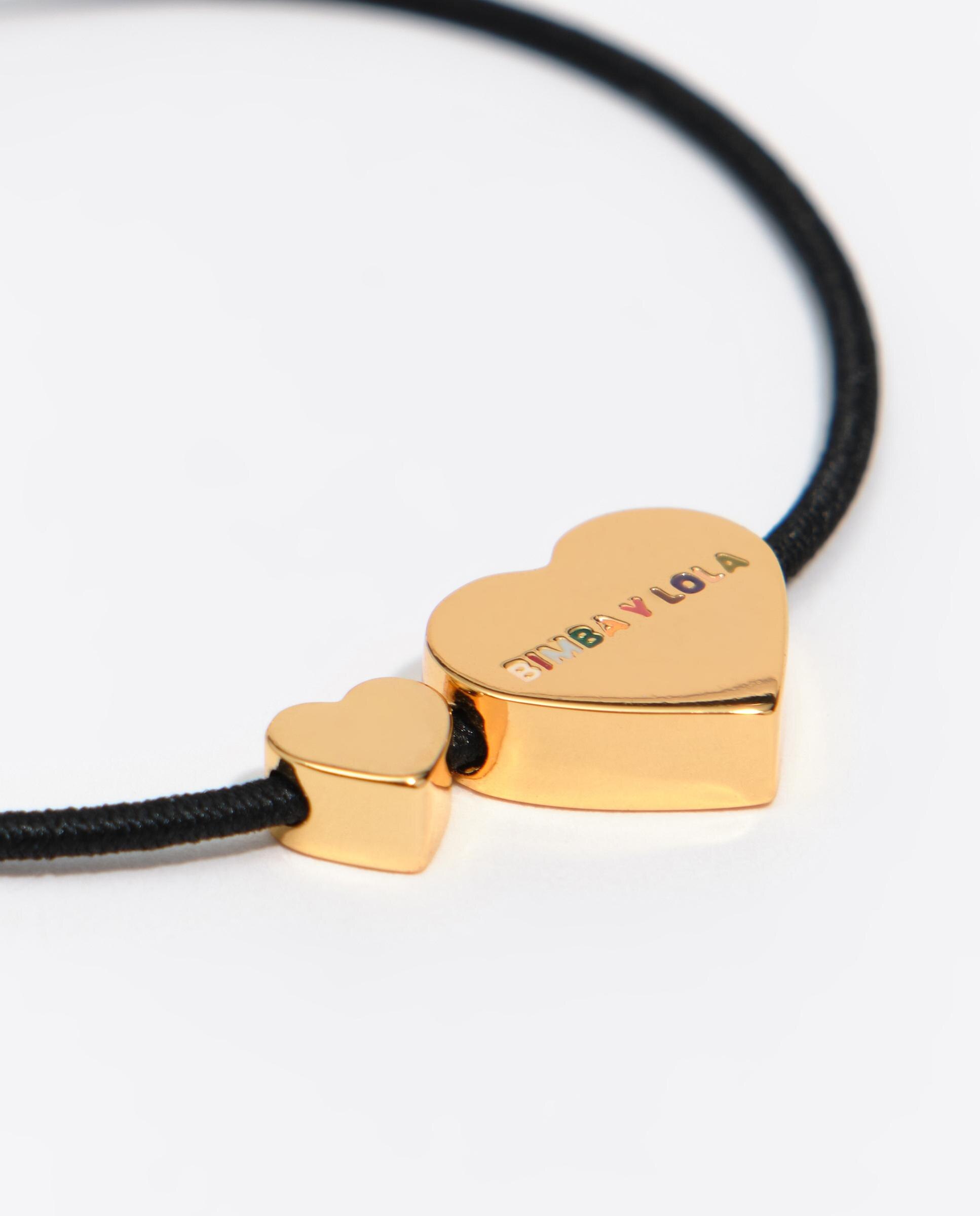 Pulsera elástica corazón logo - Bimba y Lola - Dorado Dorado-2