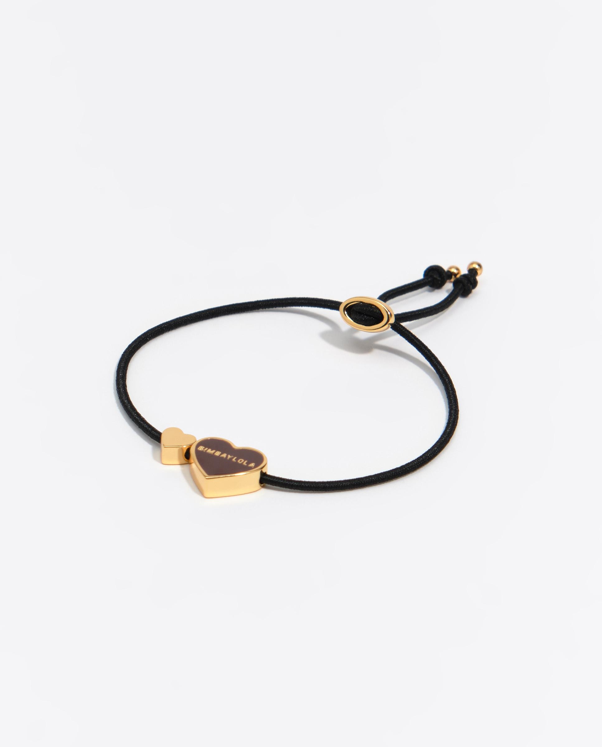 Pulsera elástica corazón logo - Bimba y Lola - Marrón Marrón-1