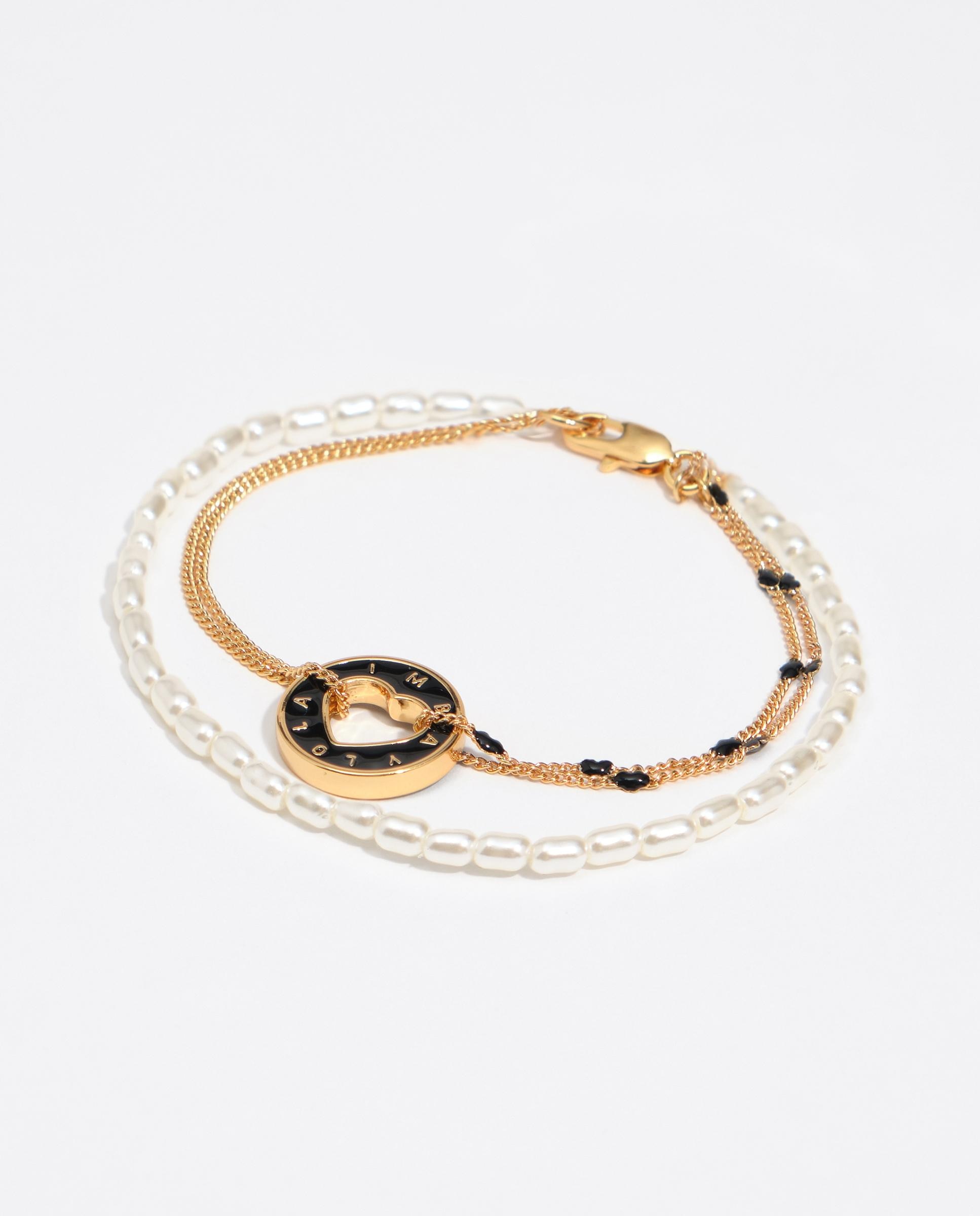 Pulsera multicadenas logo - Bimba y Lola - Dorado Dorado-1
