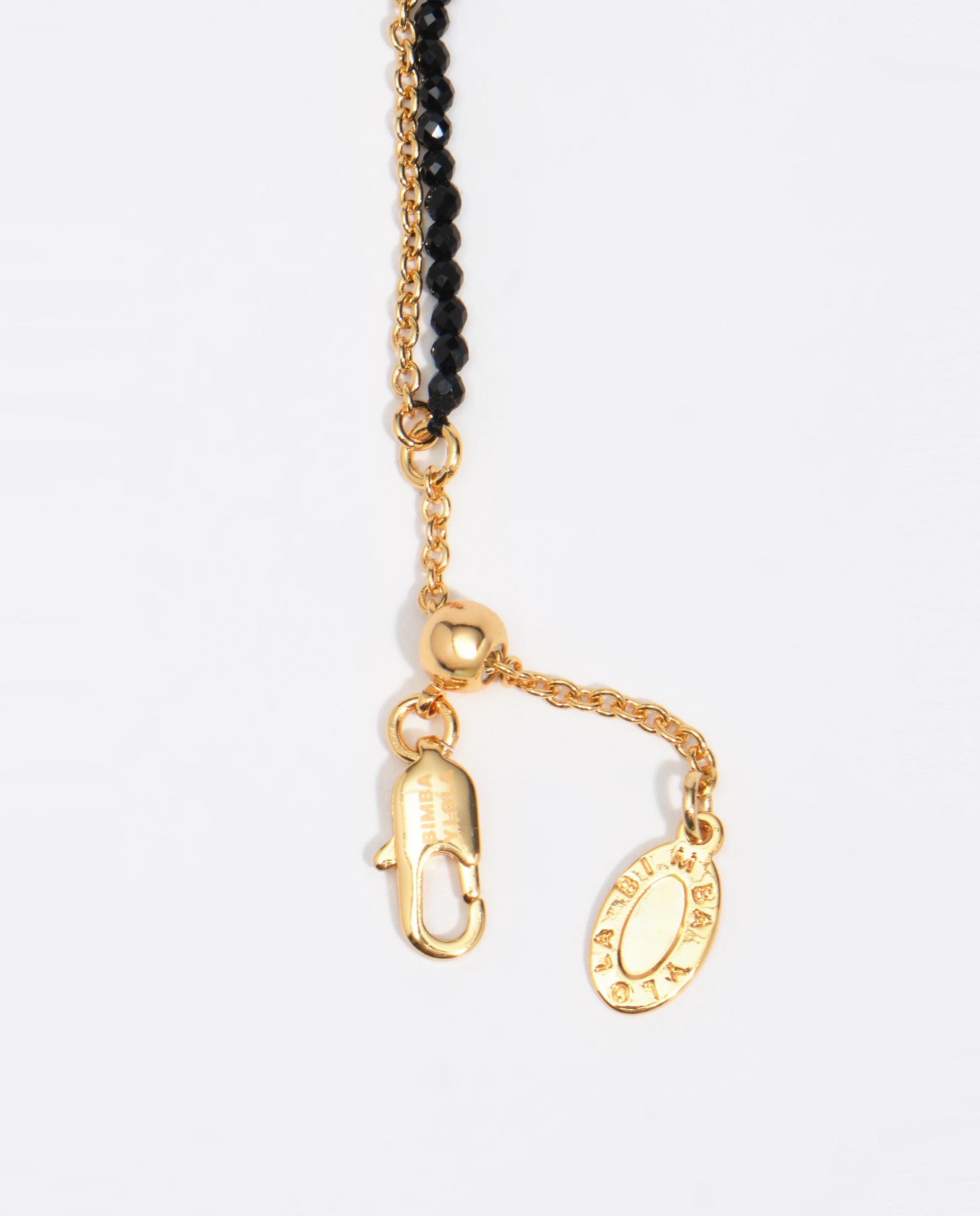 Pulsera doble cadena corazón logo - Bimba y Lola - Dorado Dorado-3
