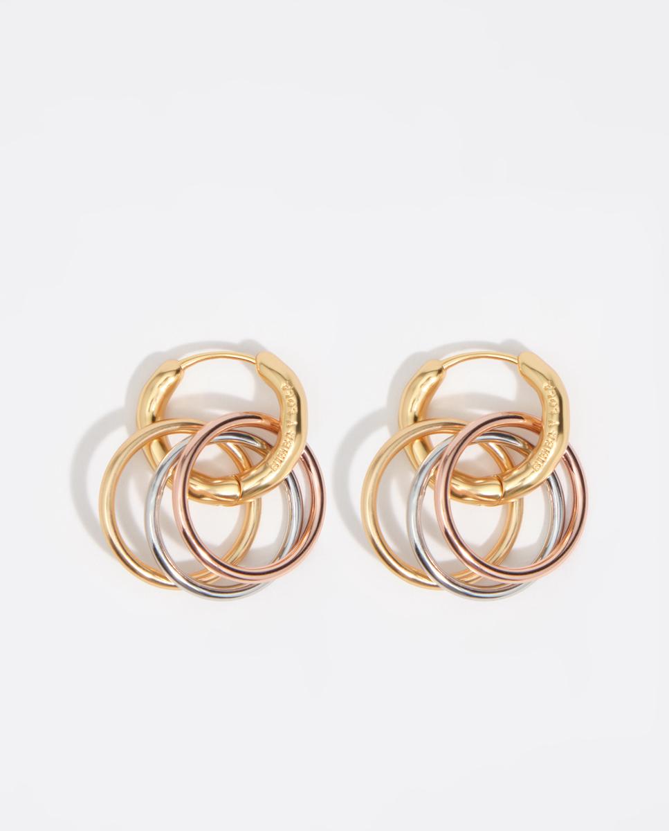 Pendientes multiaro textura - Bimba y Lola - Plateado Plateado-1