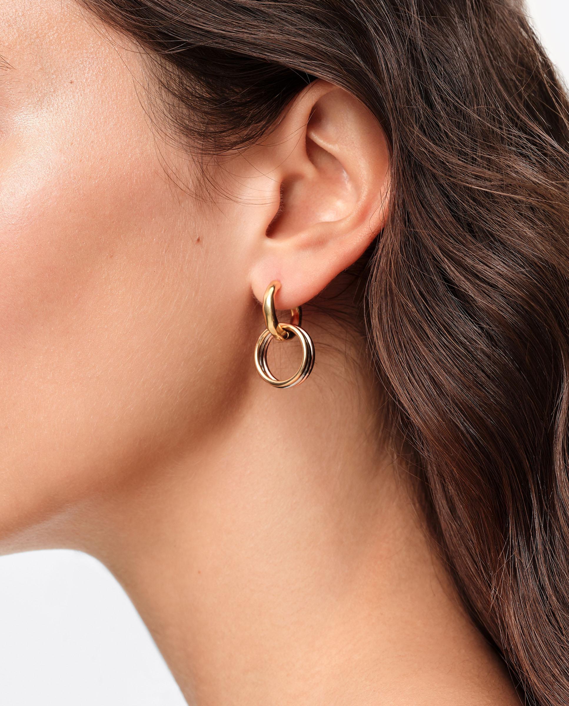 Pendientes multiaro textura - Bimba y Lola - Plateado Plateado-2