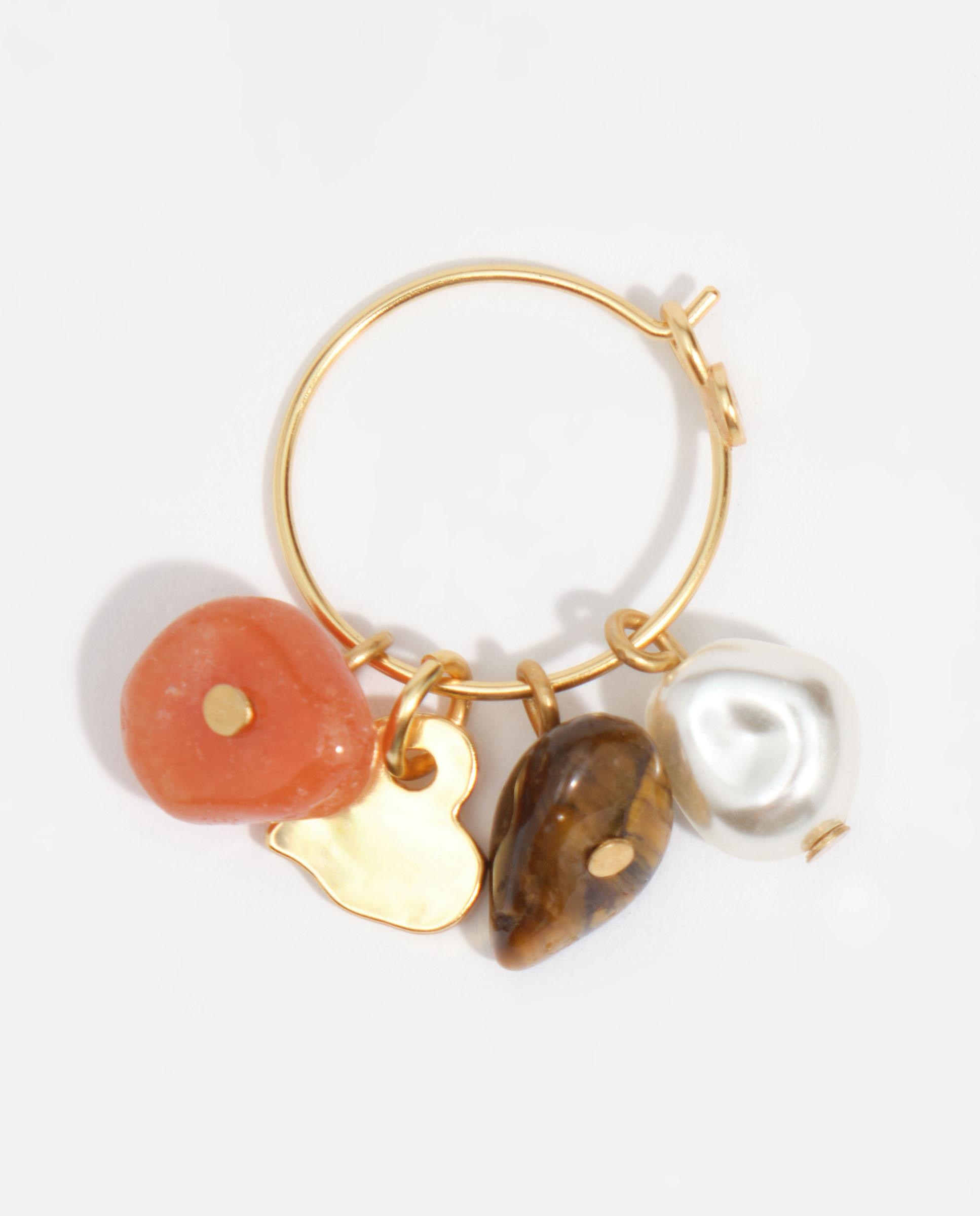 Pendientes aro piedras - Bimba y Lola - Dorado Dorado-3