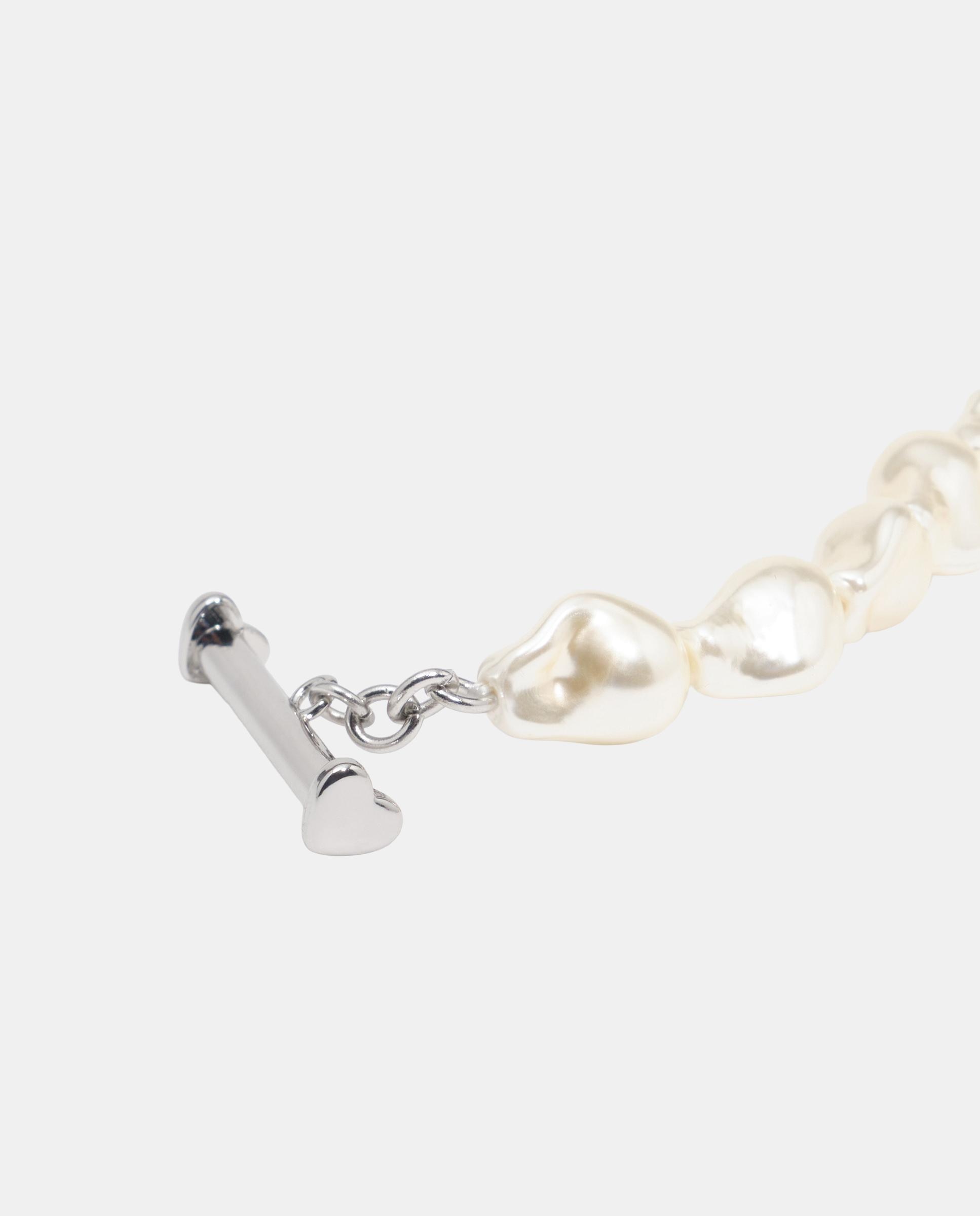 Collar perlas corazón flocado - Bimba y Lola - Rojo Rojo-3