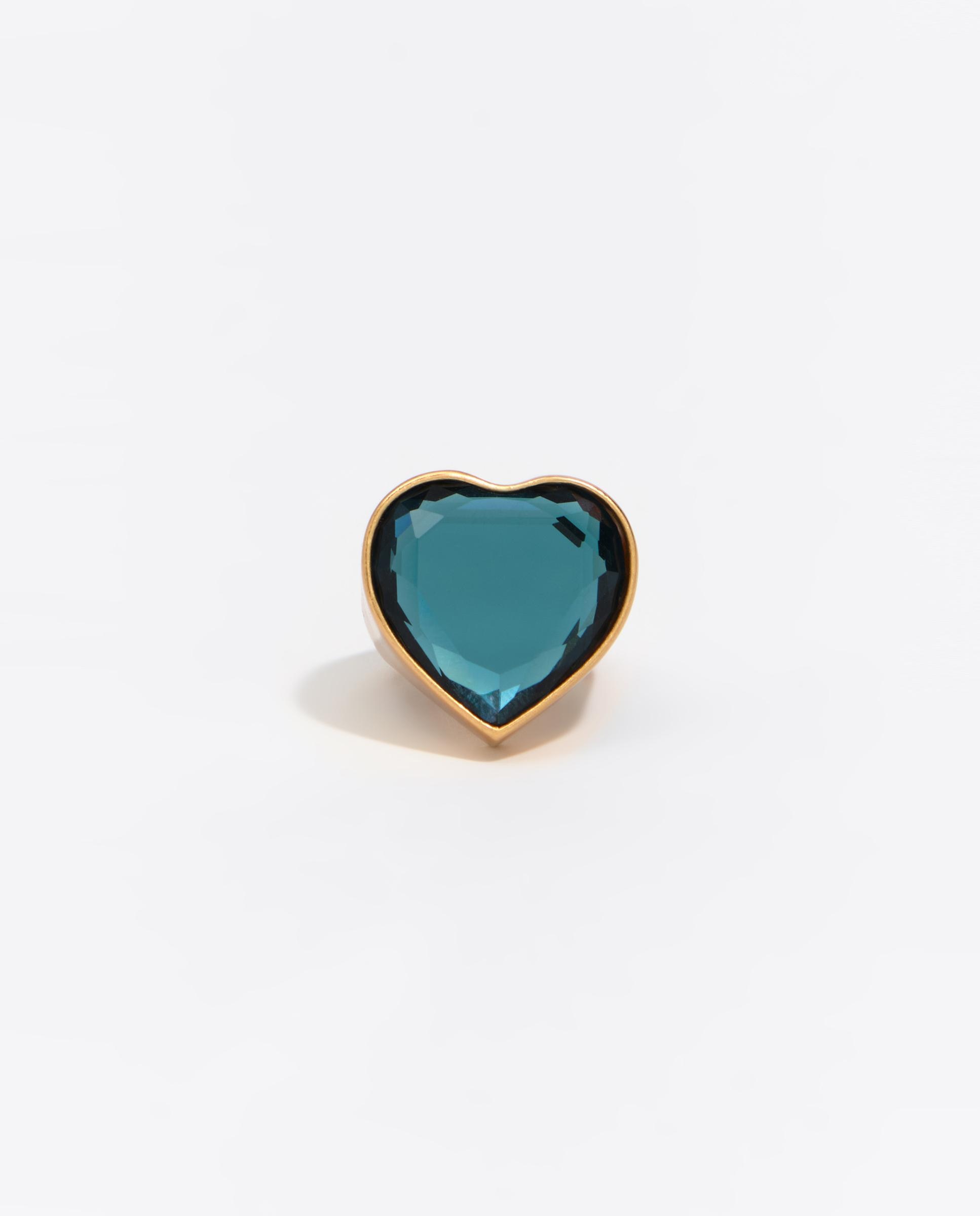 Anillo corazón cristal - Bimba y Lola - Azul Azul-3