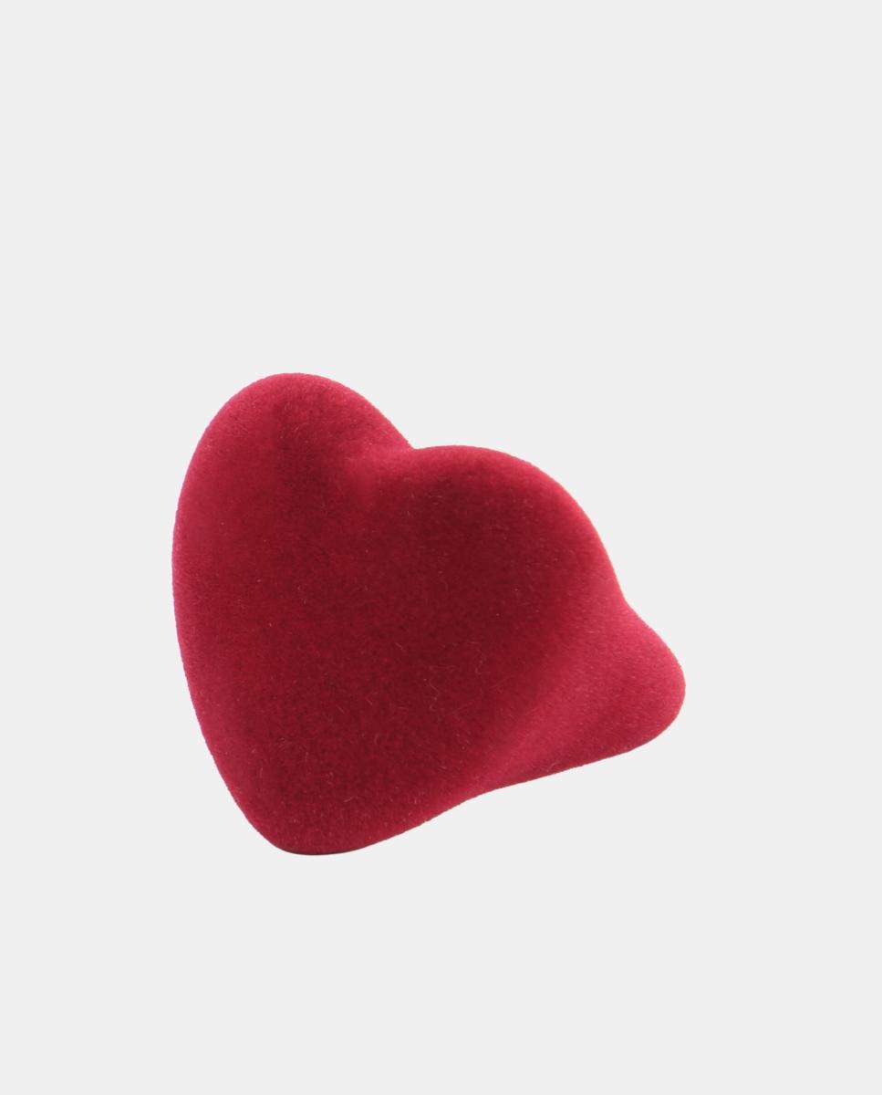 Anillo corazón flocado - Bimba y Lola - Rojo Rojo-1