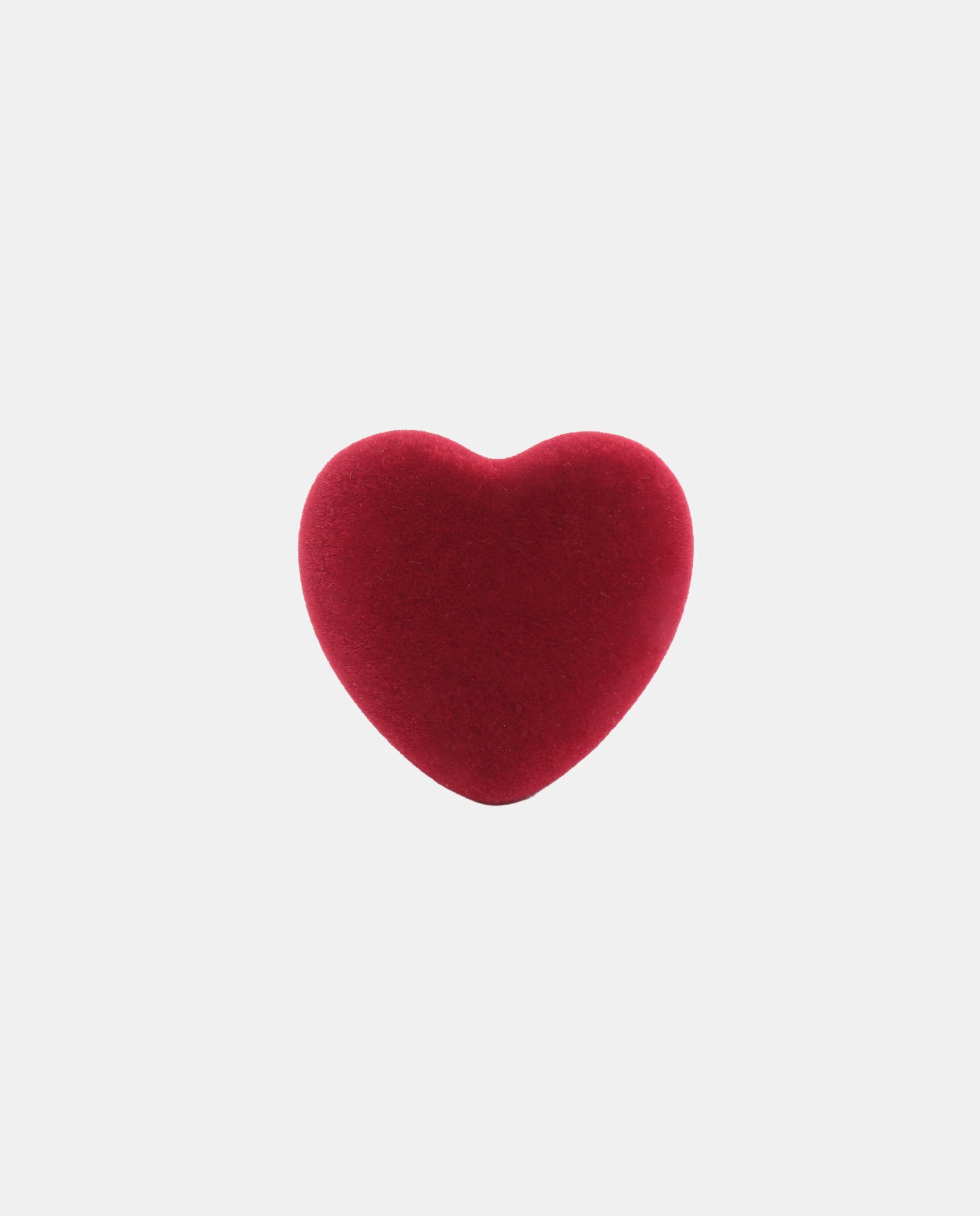 Anillo corazón flocado - Bimba y Lola - Rojo Rojo-2