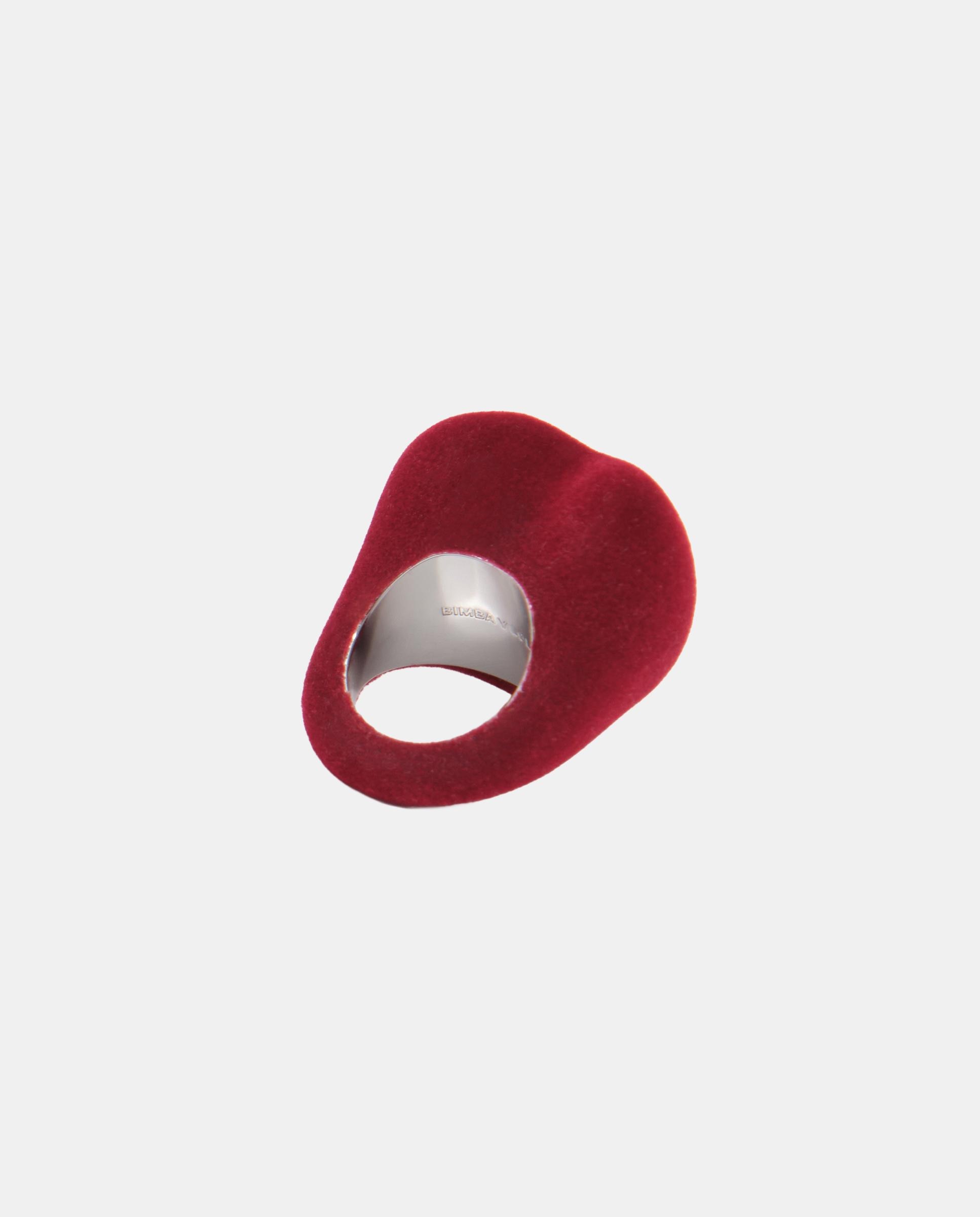 Anillo corazón flocado - Bimba y Lola - Rojo Rojo-3