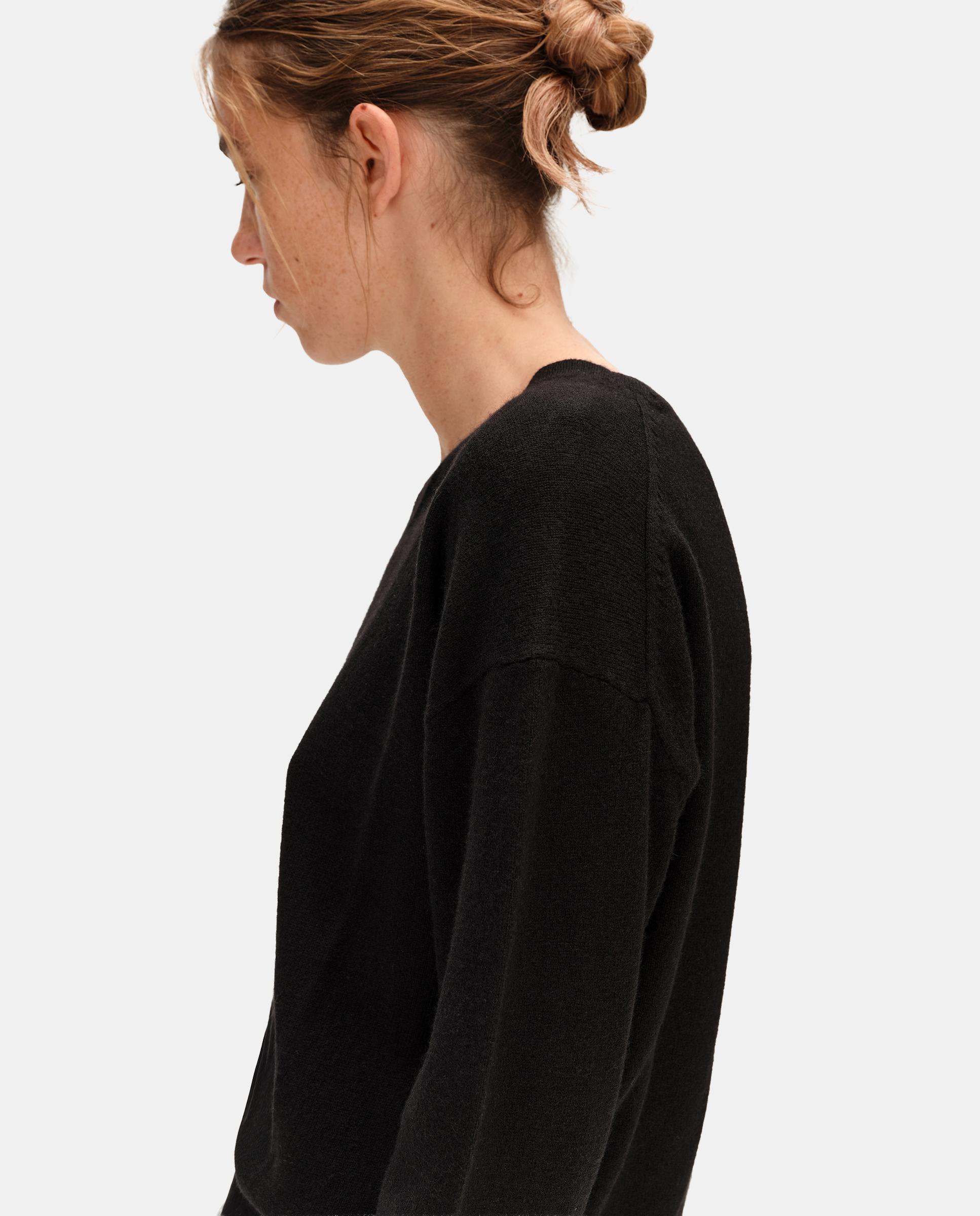 Jersey de mujer lana escote v - Bimba y Lola - Antracita Antracita-3