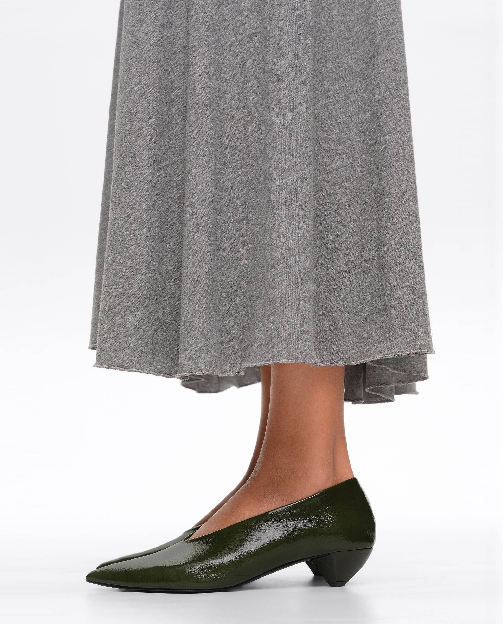 Zapatos de salón de mujer piel tacón bajo - Bimba y Lola - Verde oscuro Verde oscuro-2
