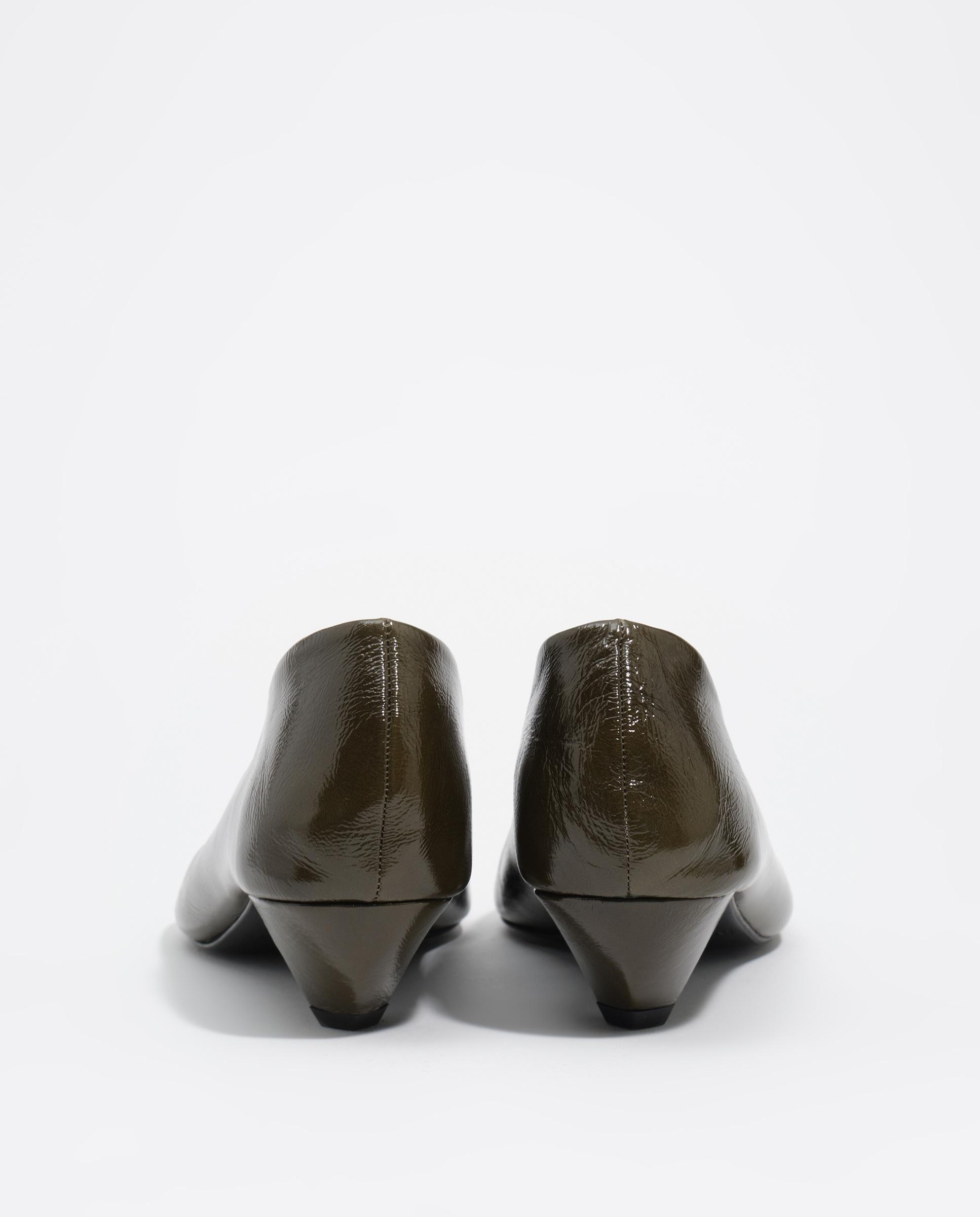 Zapatos de salón de mujer piel tacón bajo - Bimba y Lola - Verde oscuro Verde oscuro-5