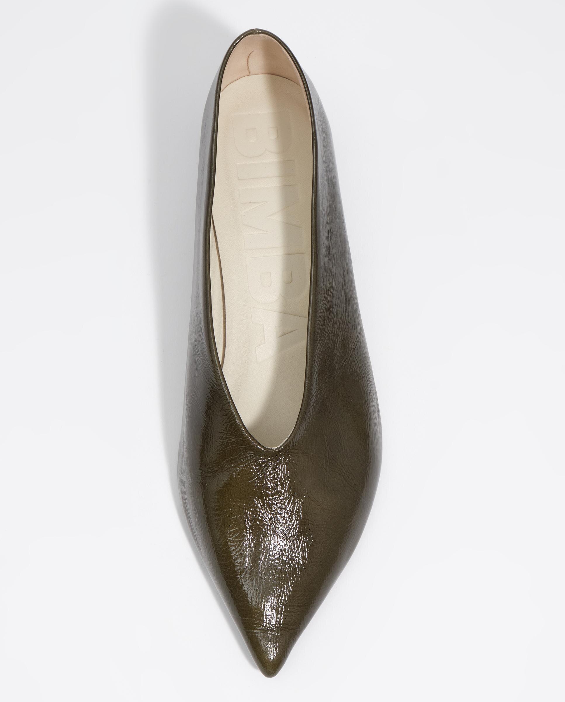 Zapatos de salón de mujer piel tacón bajo - Bimba y Lola - Verde oscuro Verde oscuro-3