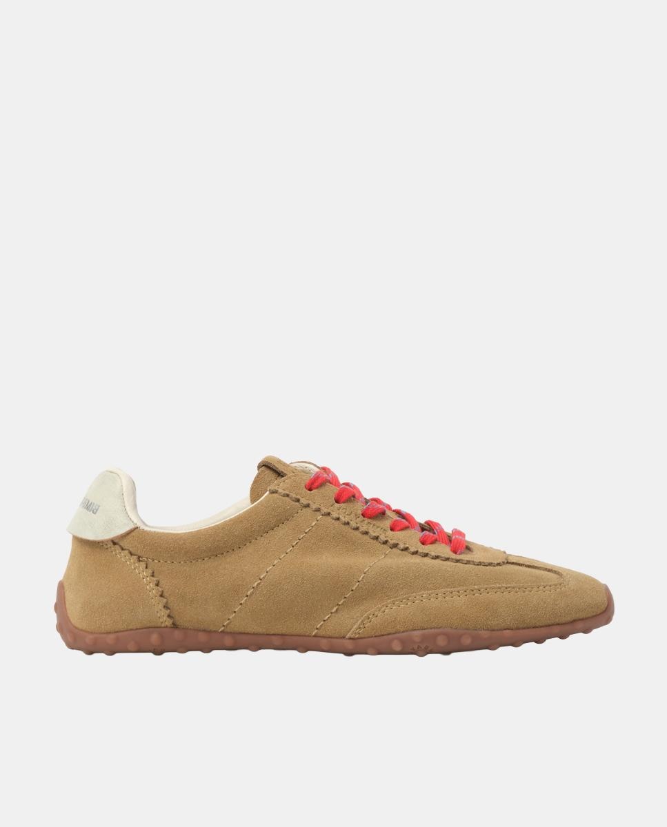 Imagen 0 de Zapatillas deportivas de mujer 13 29 serraje Tostado