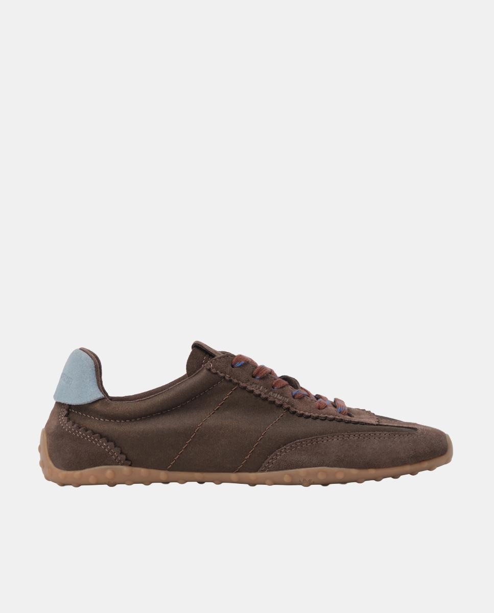 Zapatillas deportivas de mujer 13 29 serraje y tejido - Bimba y Lola - Marrón oscuro Marrón oscuro-1