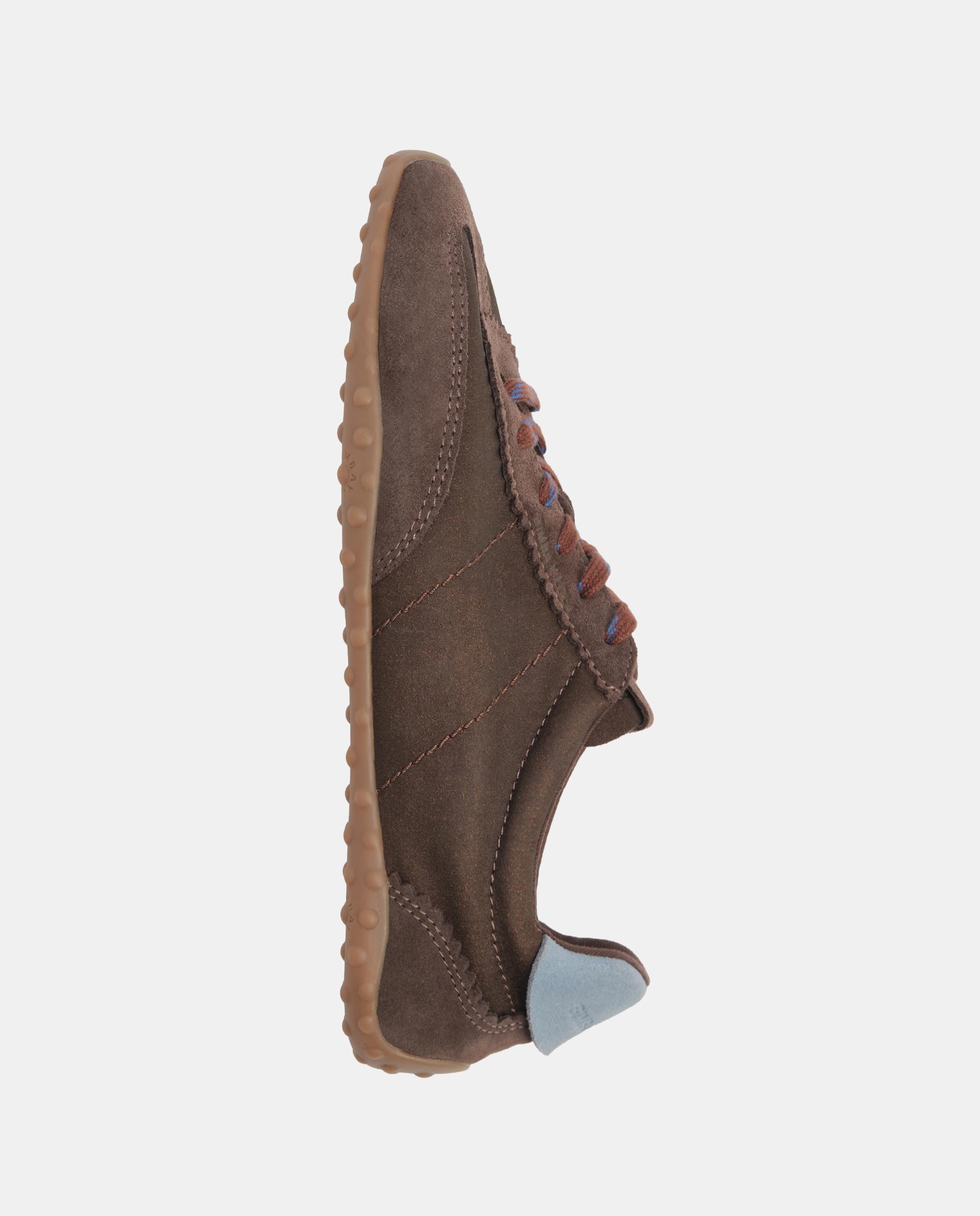 Zapatillas deportivas de mujer 13 29 serraje y tejido - Bimba y Lola - Marrón oscuro Marrón oscuro-5