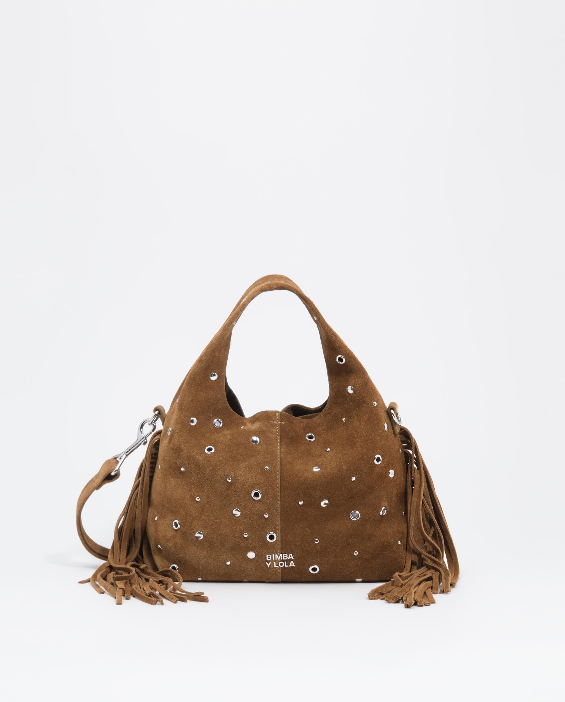 Bolso de mano de mujer paper pequeño serraje - Bimba y Lola - Verde Verde-1