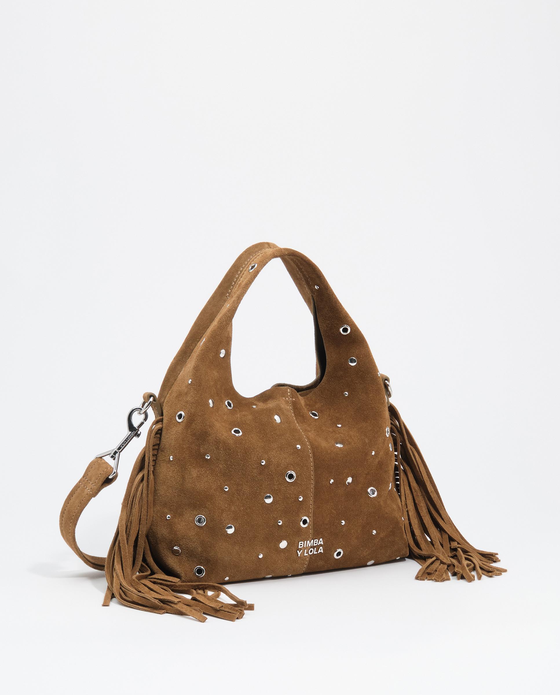 Bolso de mano de mujer paper pequeño serraje - Bimba y Lola - Verde Verde-3