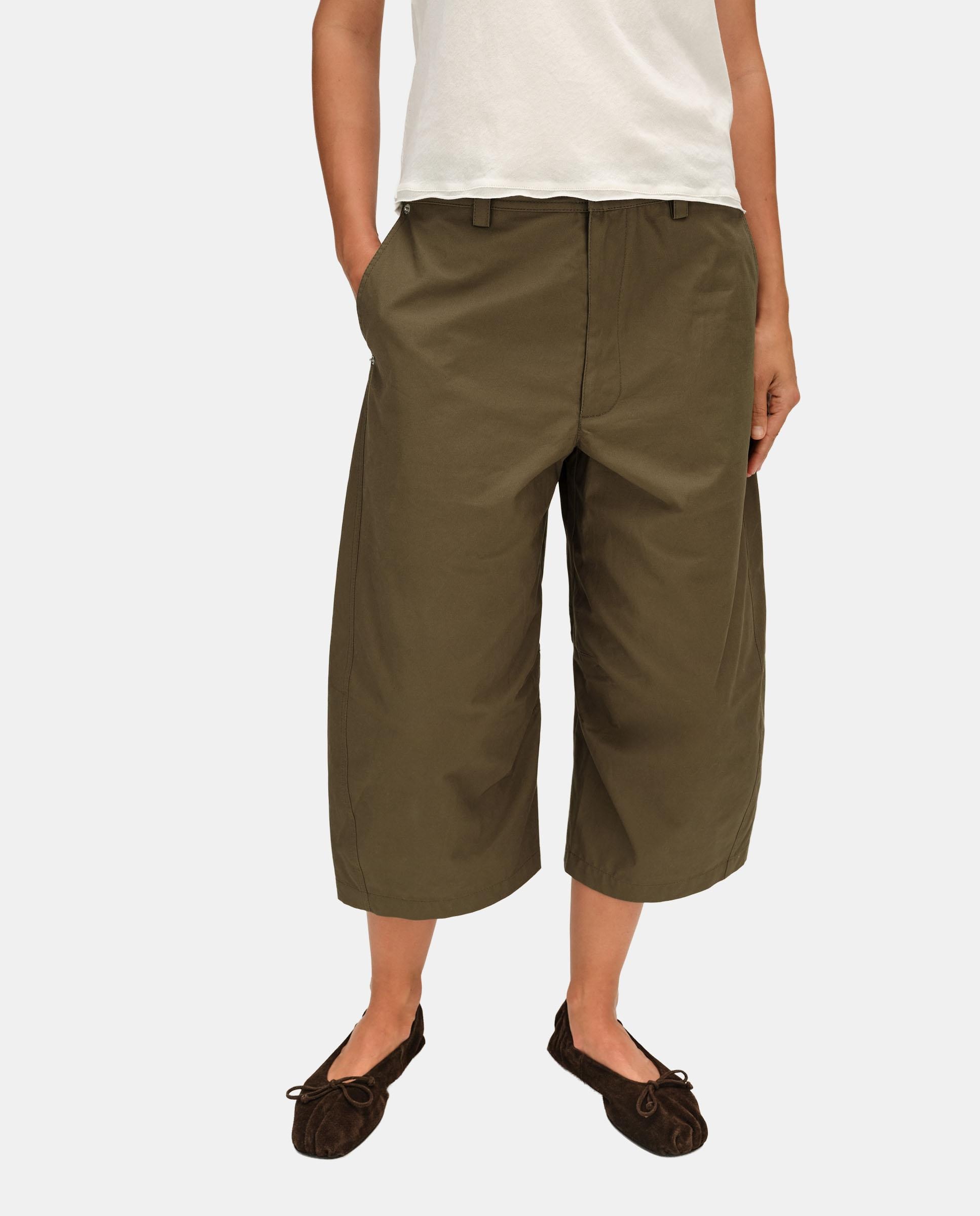 Imagen 2 de Pantalones anchos de mujer tobilleros algodón - Bimba y Lola - Marrón oscuro Marrón oscuro
